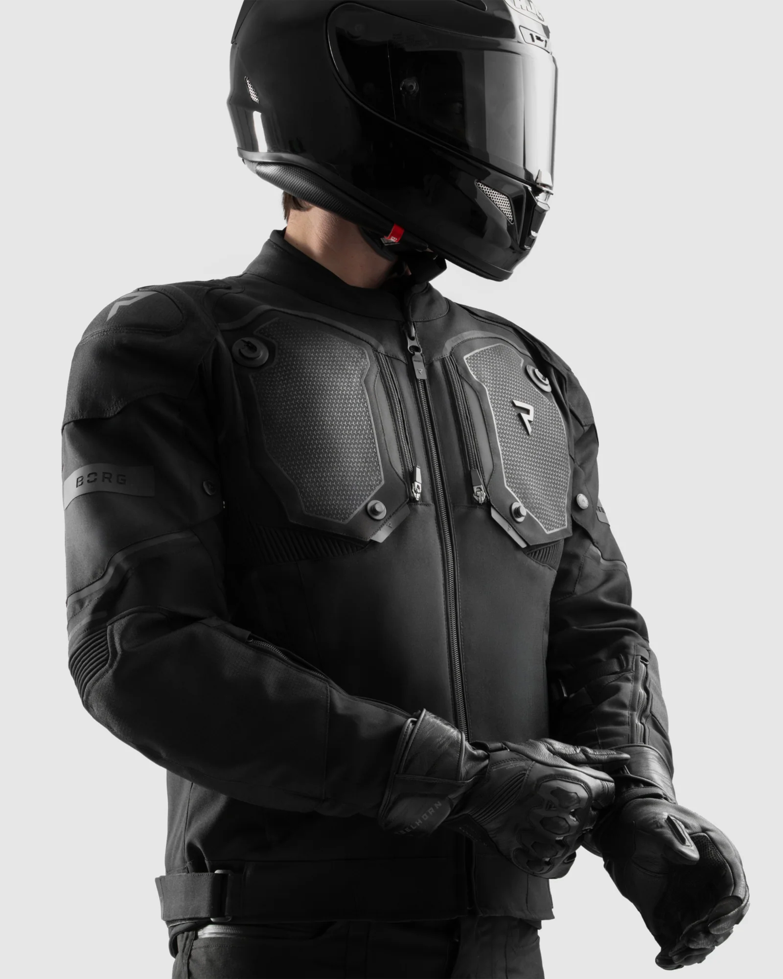 Borg II Motorcycle Jacket Black - Image 3