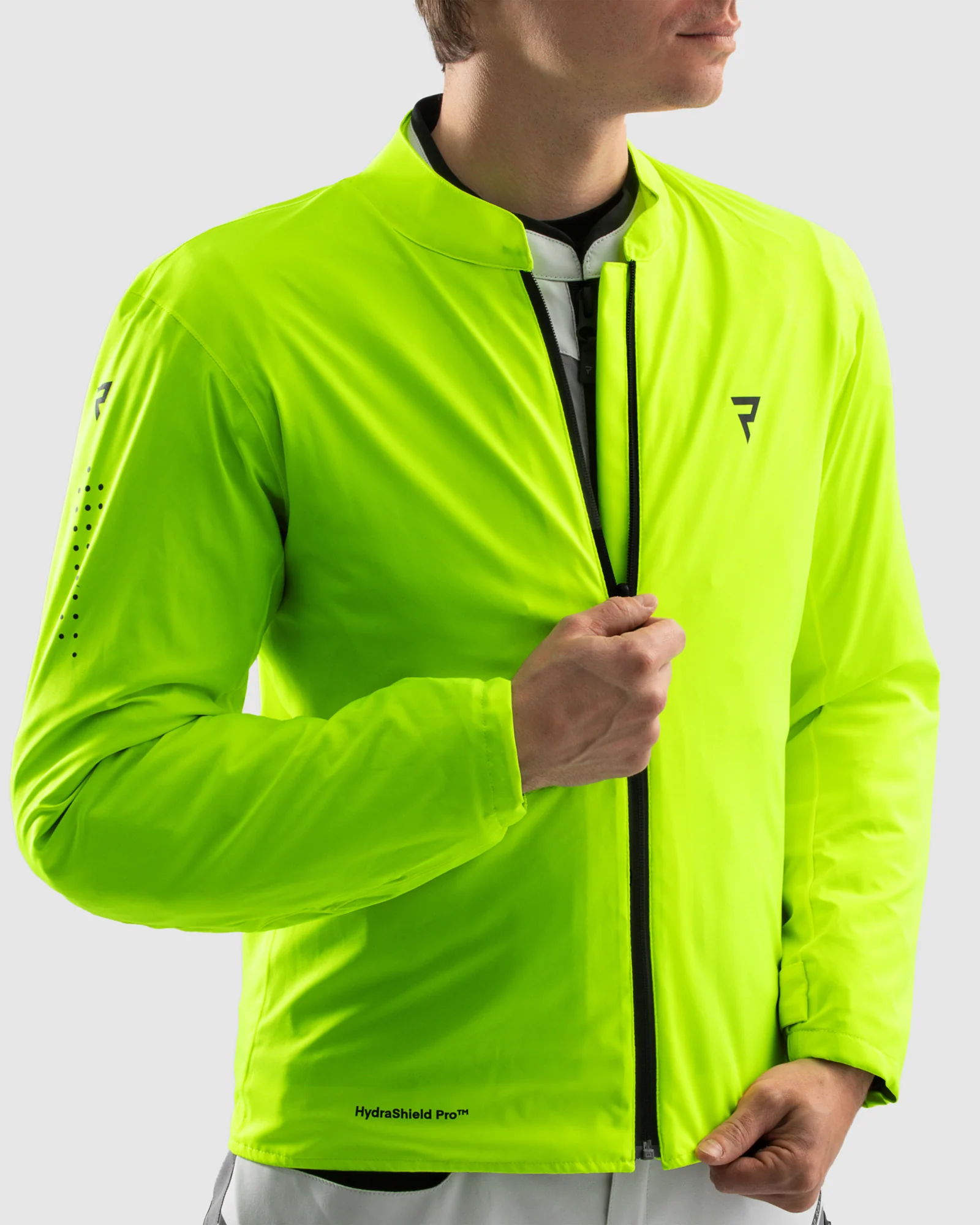 Borg II Motorcycle Jacket Black, Grey, Fluo Yellow - Image 10