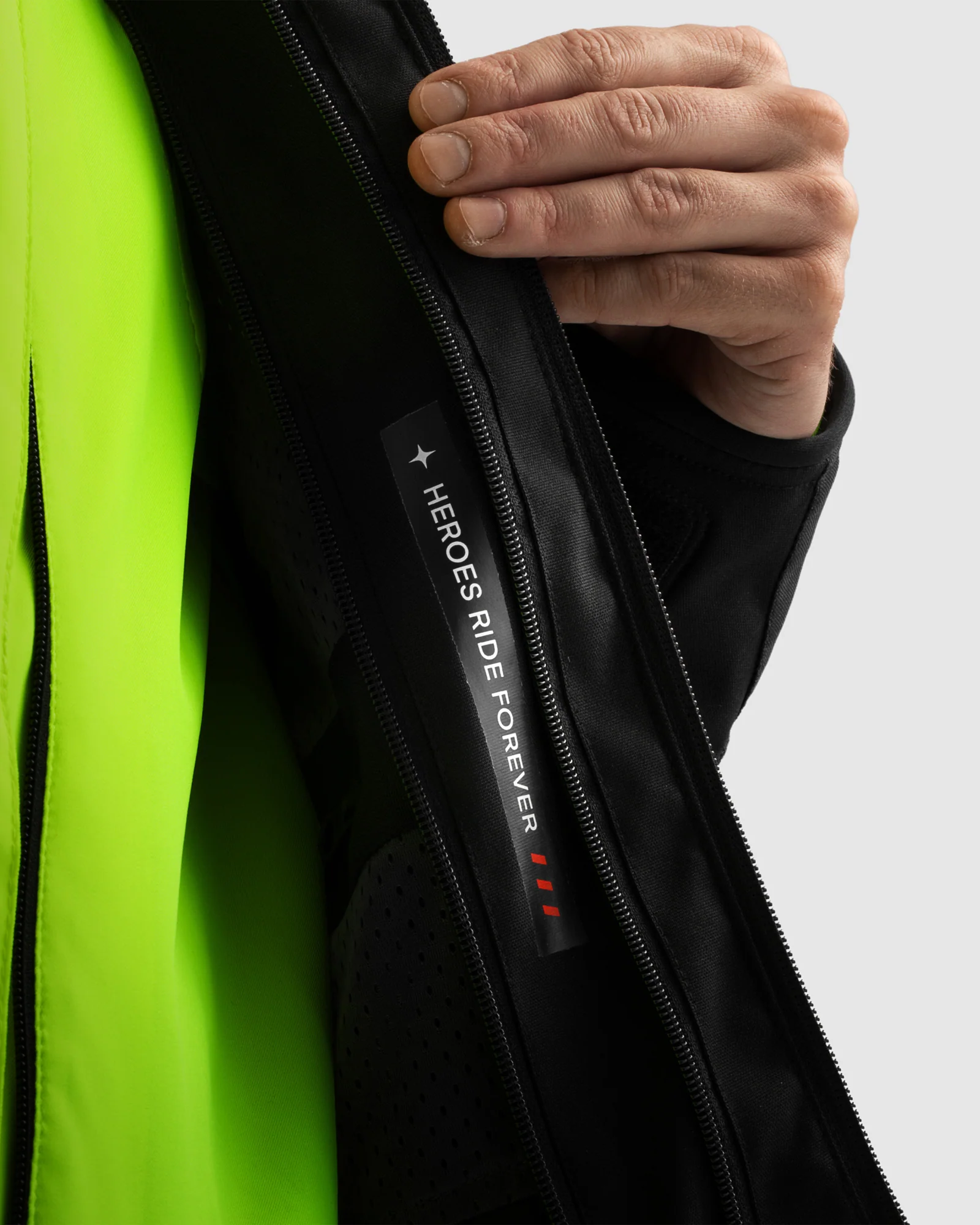 Borg II Motorcycle Jacket Black, Grey, Fluo Yellow - Image 12