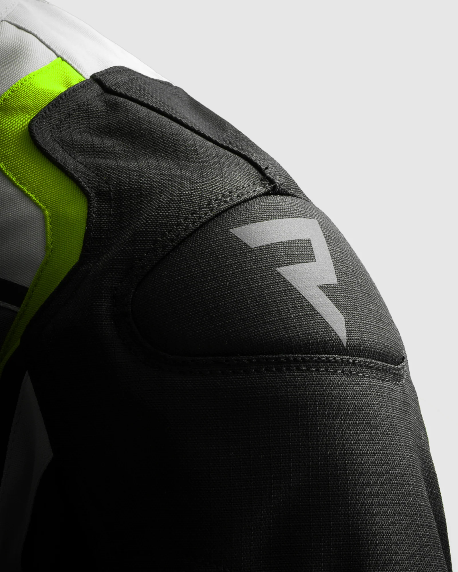Borg II Motorcycle Jacket Black, Grey, Fluo Yellow - Image 9