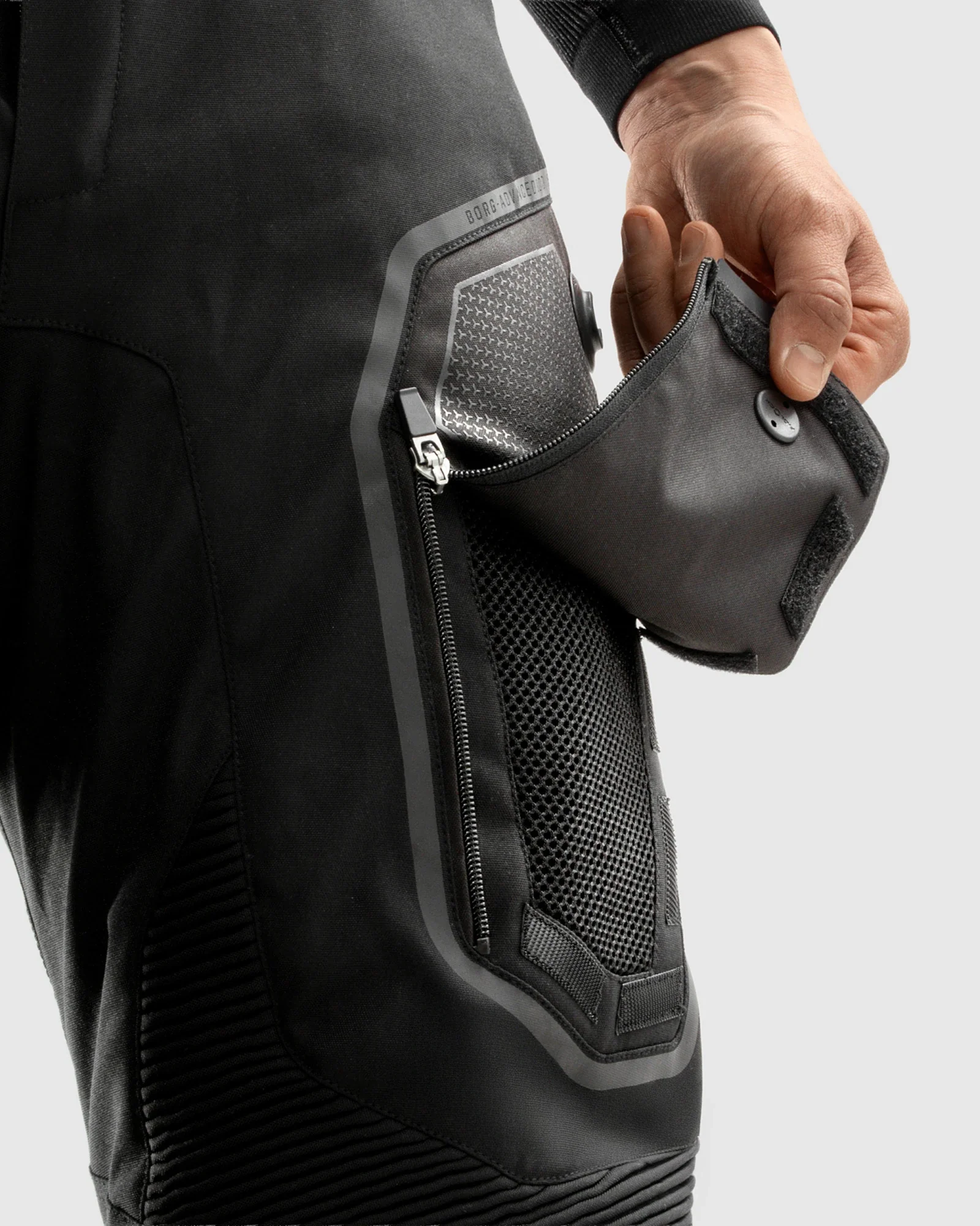 Borg II Motorcycle Pants Black Long Leg - Image 4
