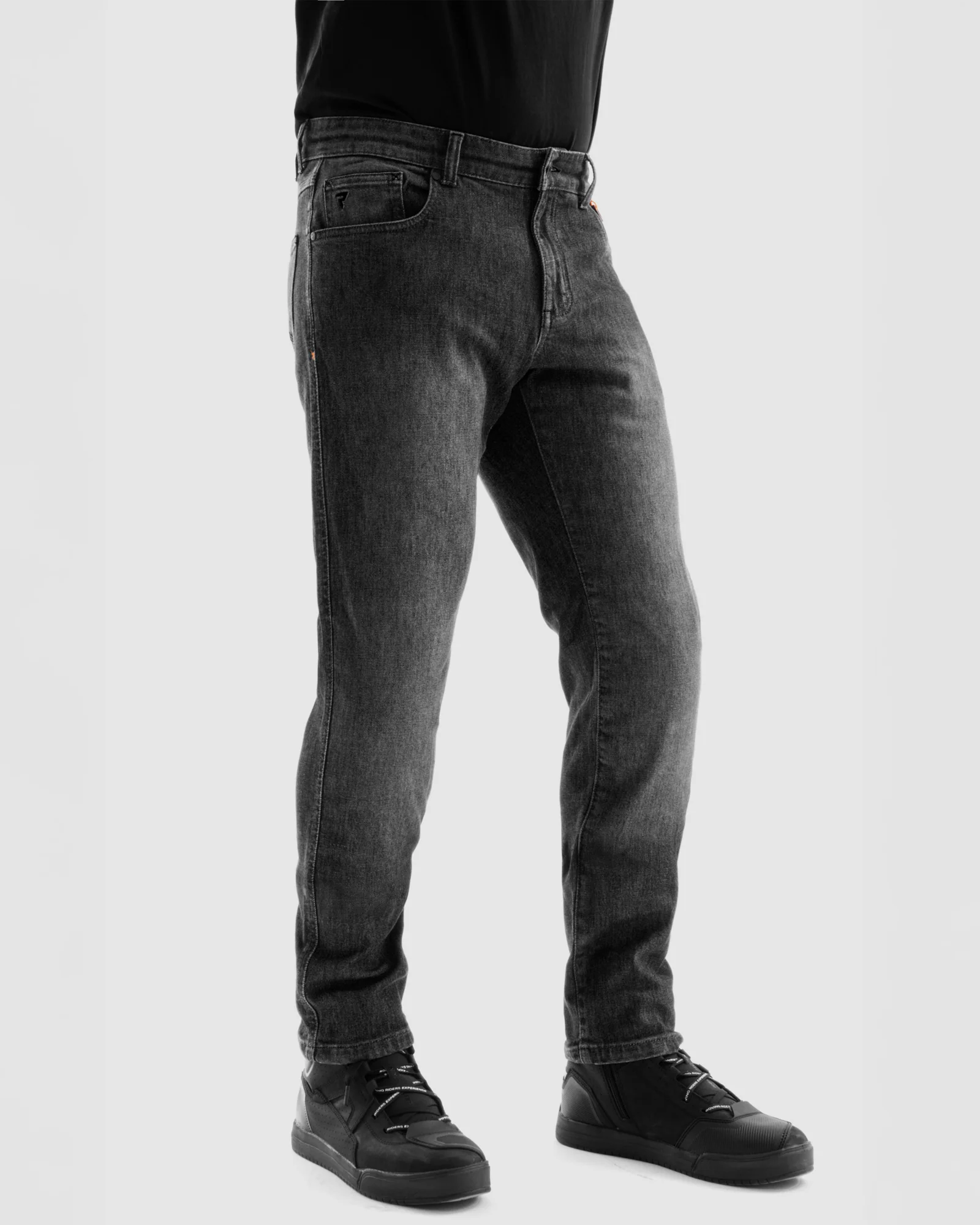 Bronco Motorcycle Jeans Washed Black - Image 3