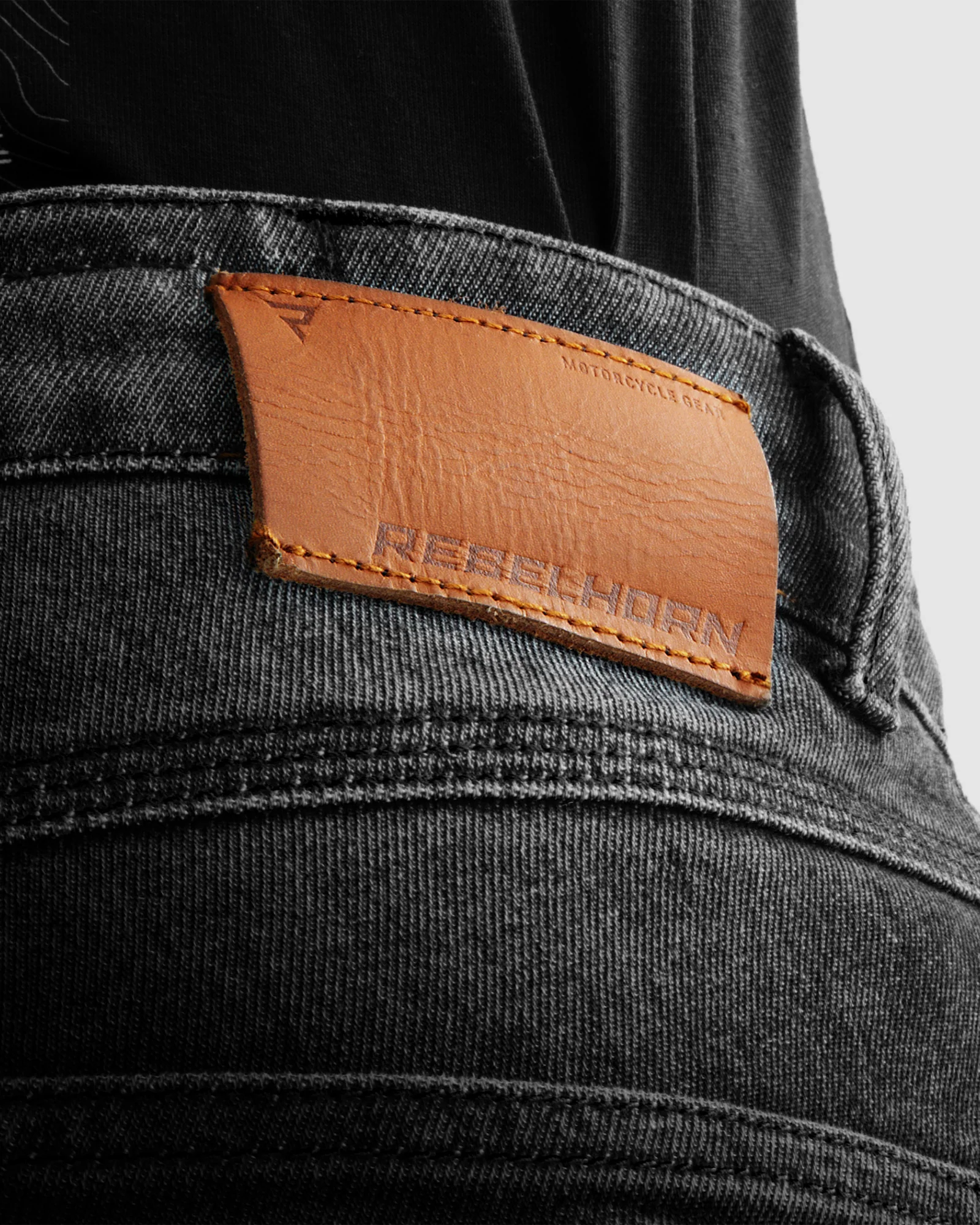 Bronco Motorcycle Jeans Washed Black - Image 7