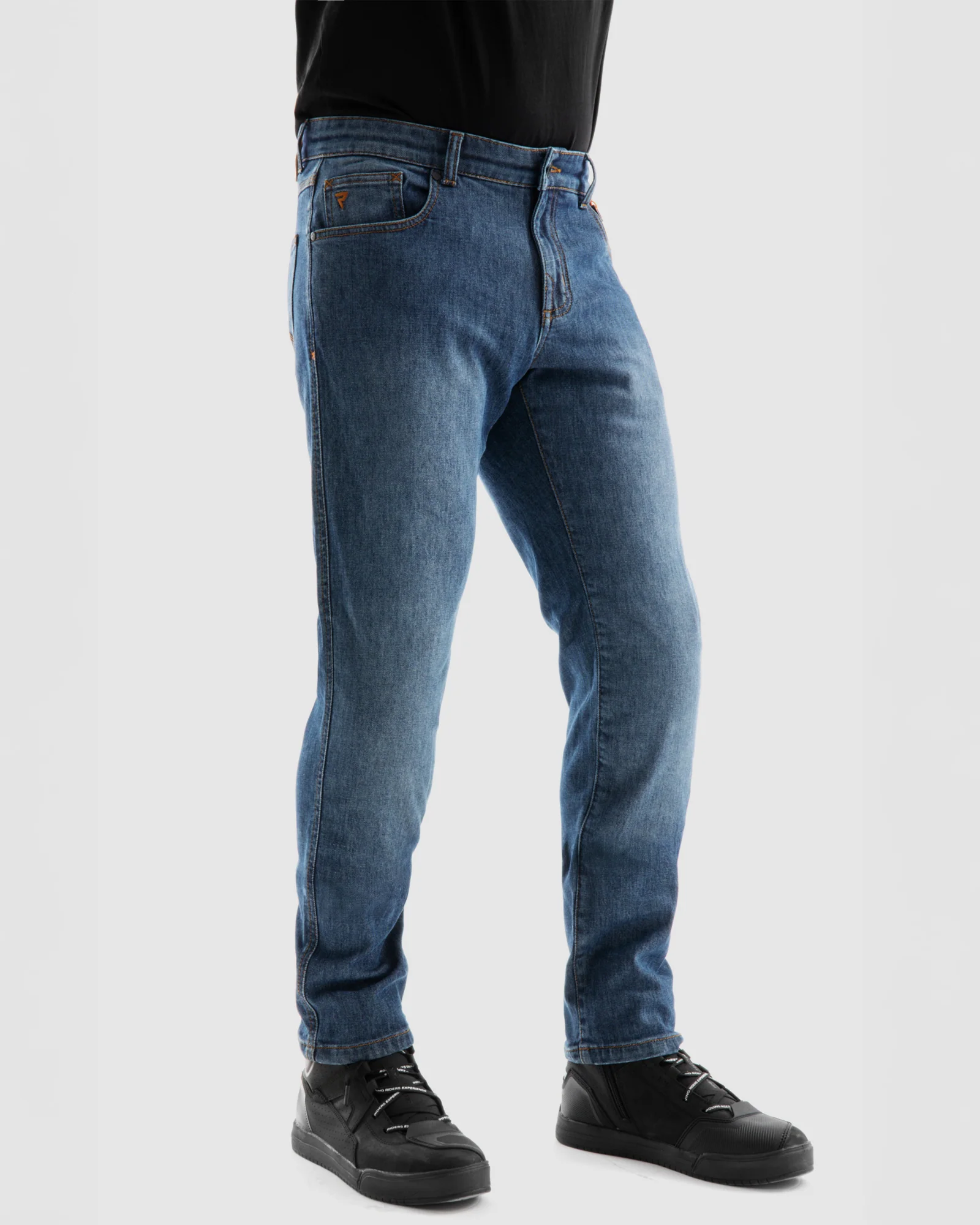 Bronco Motorcycle Jeans Washed Blue - Image 3