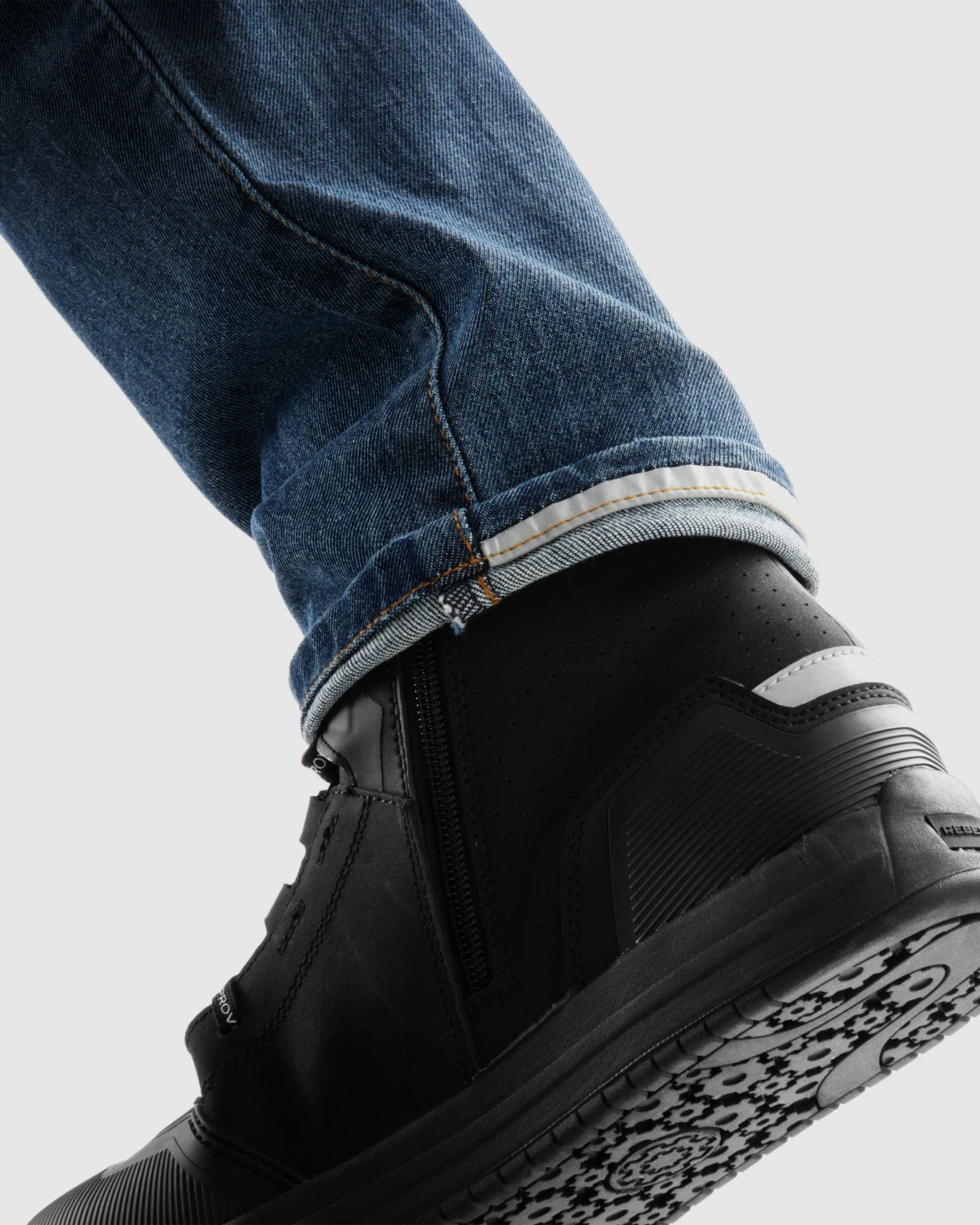 Bronco Motorcycle Jeans Washed Blue - Image 6