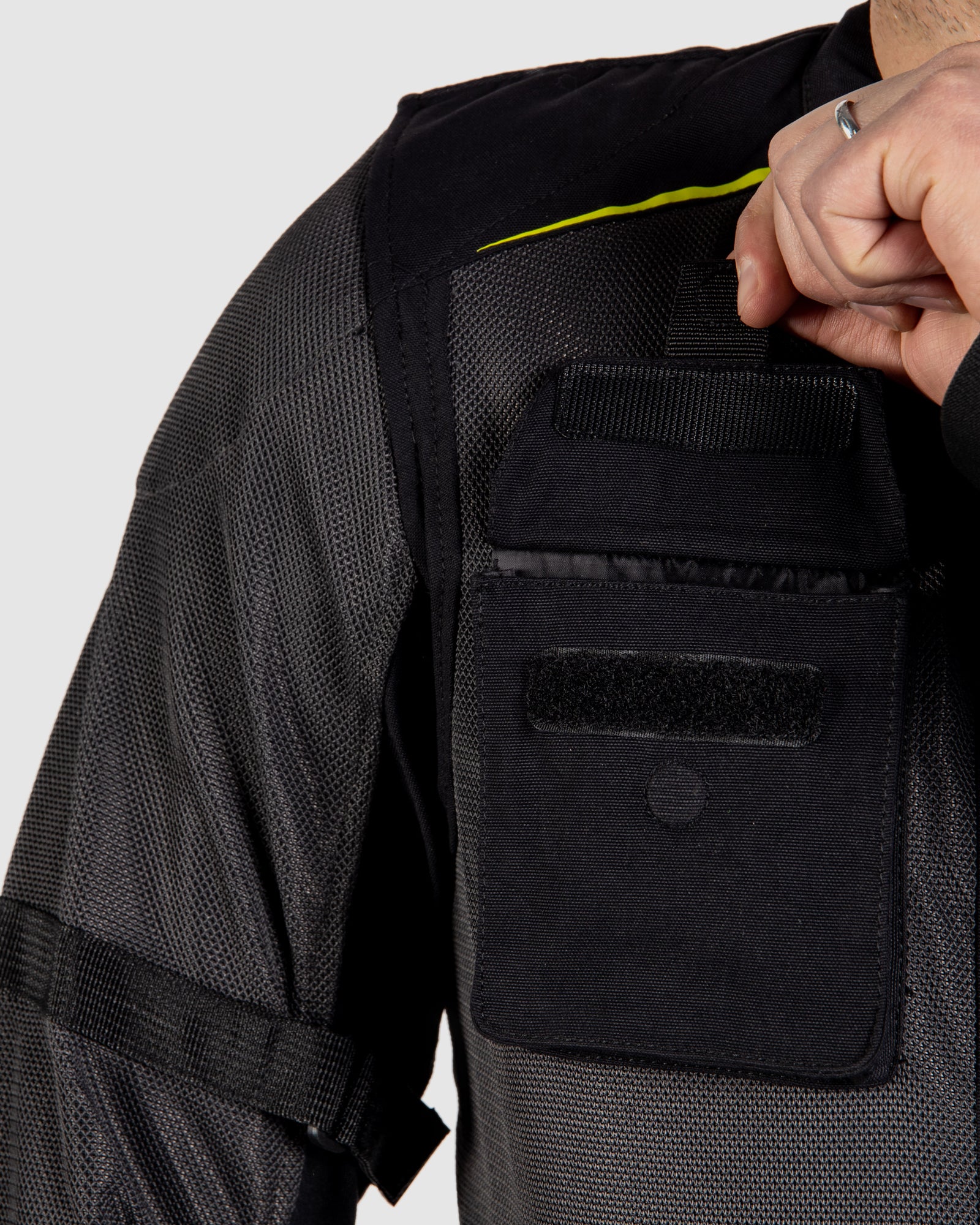 Brutale Motorcycle Jacket Dark Grey - Image 4