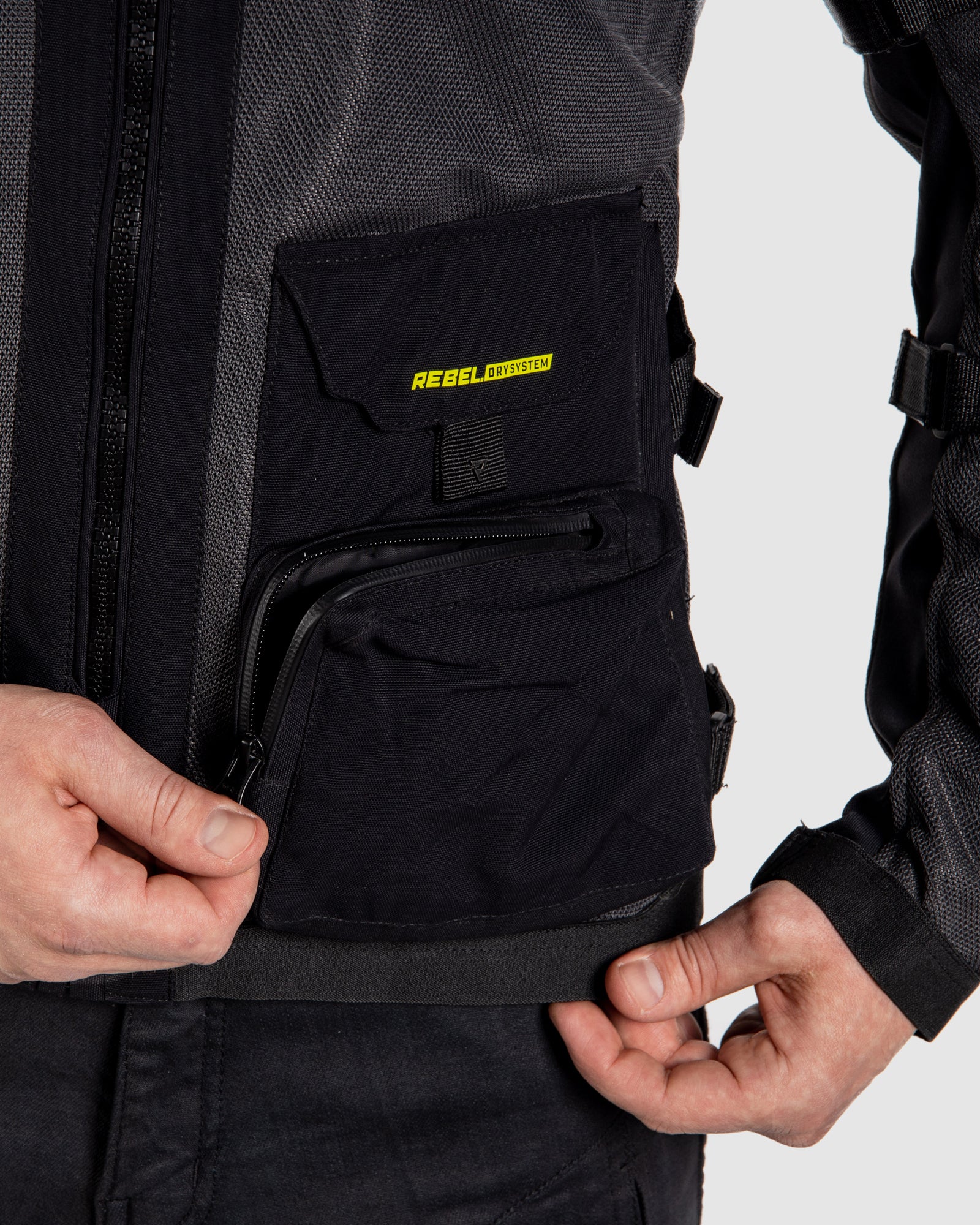 Brutale Motorcycle Jacket Dark Grey - Image 5