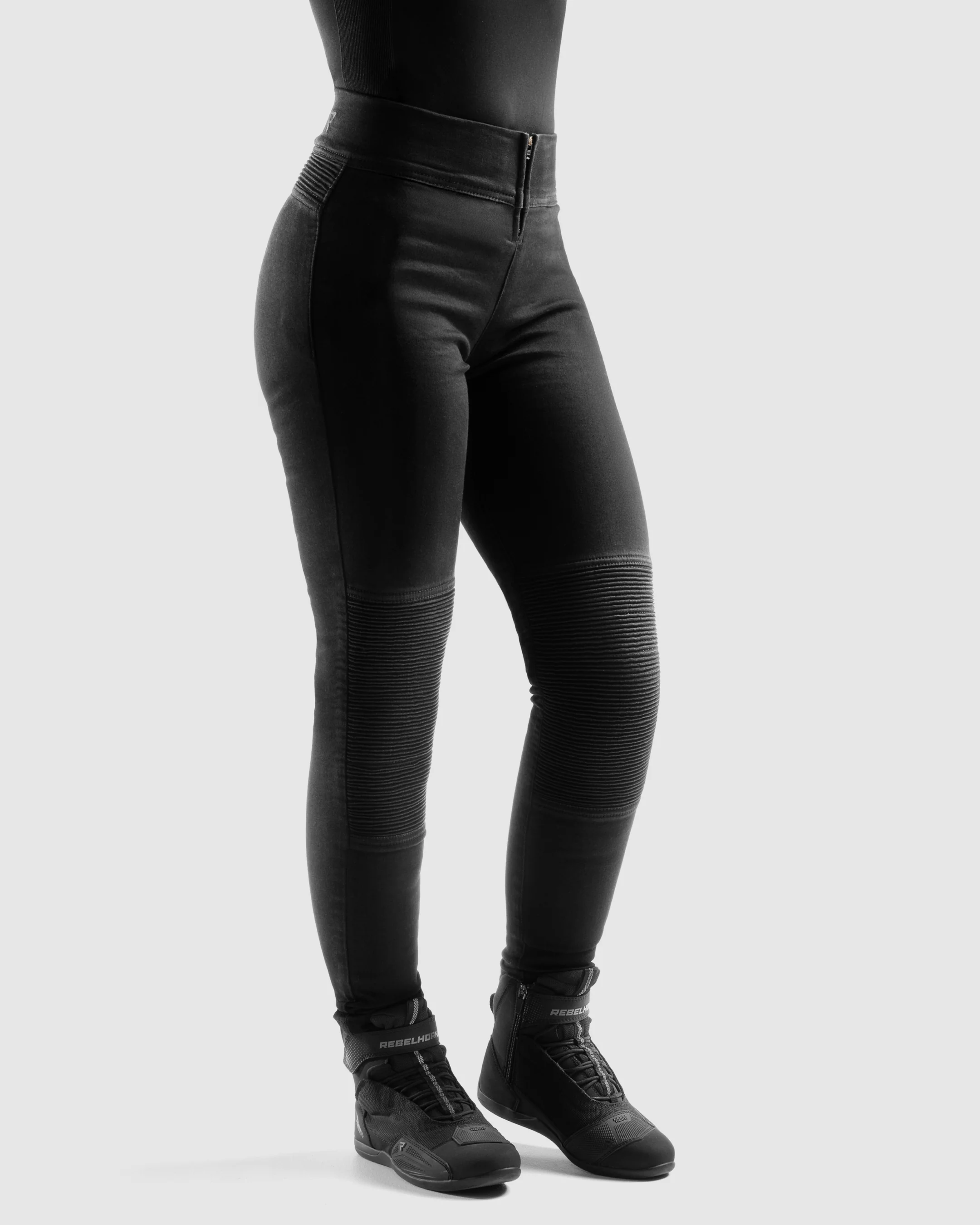 Chica Women's Motorcycle Leggings Black - Image 3