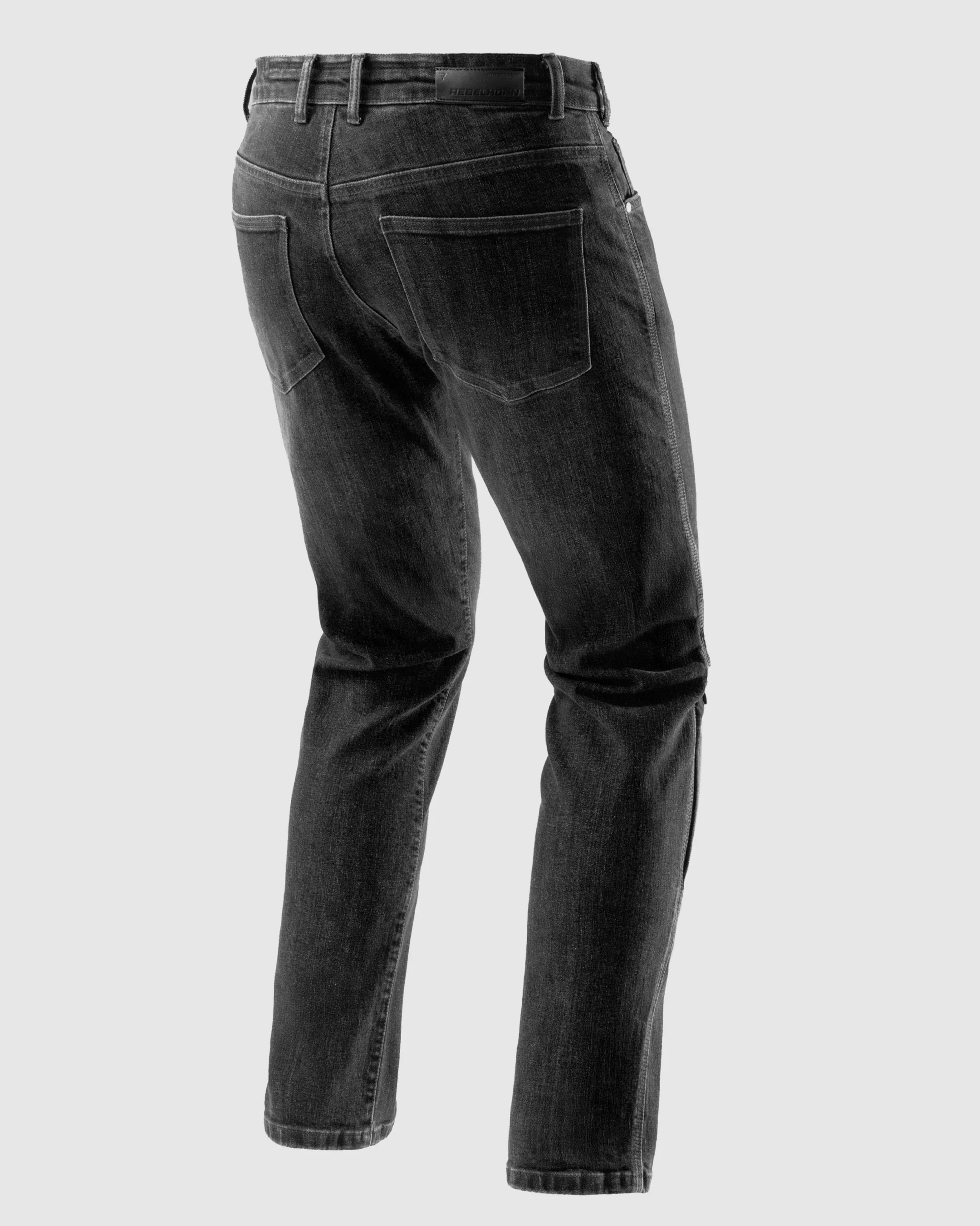 Classic Mono Motorcycle Jeans Washed Black - Image 2