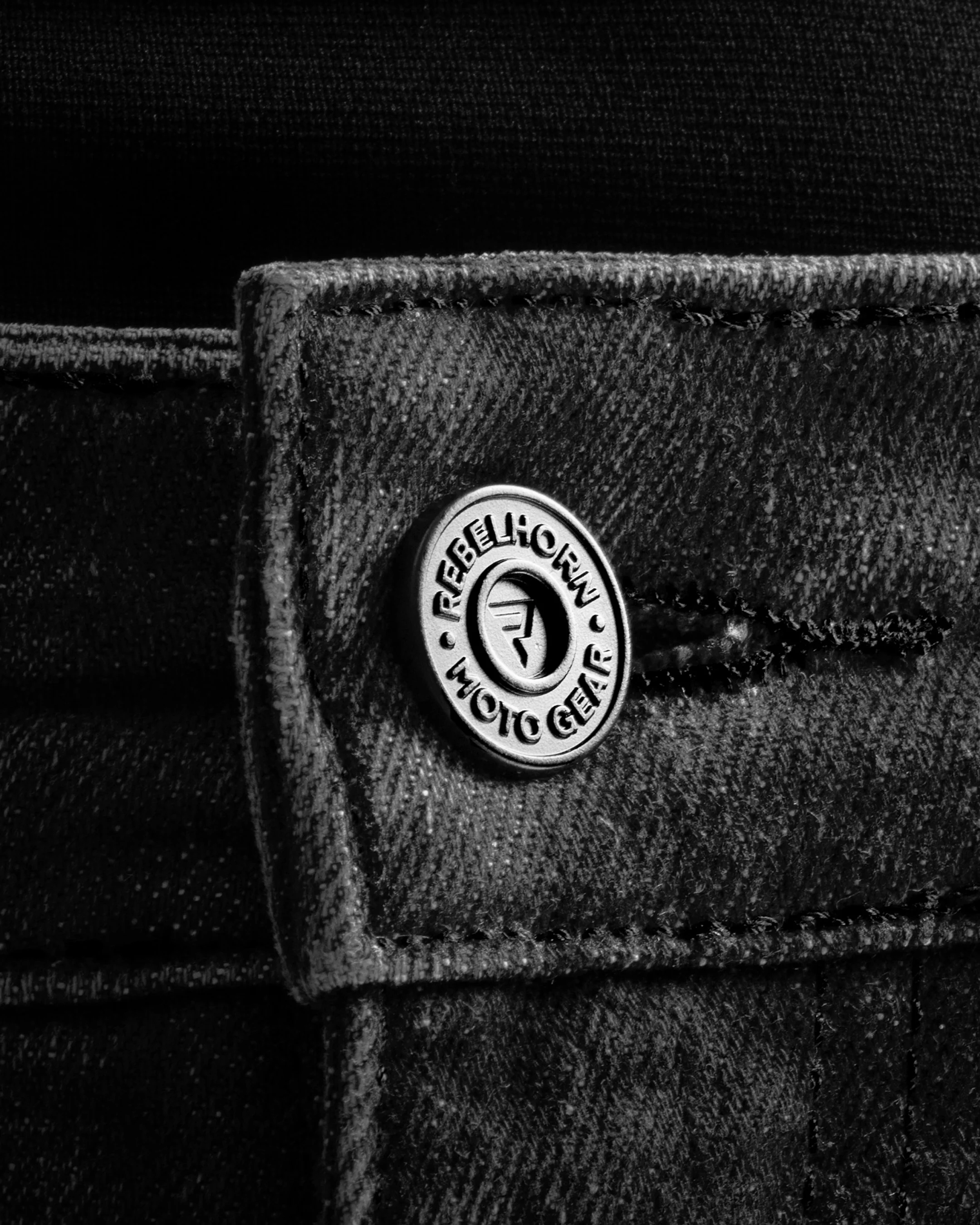 Classic Mono Motorcycle Jeans Washed Black - Image 7