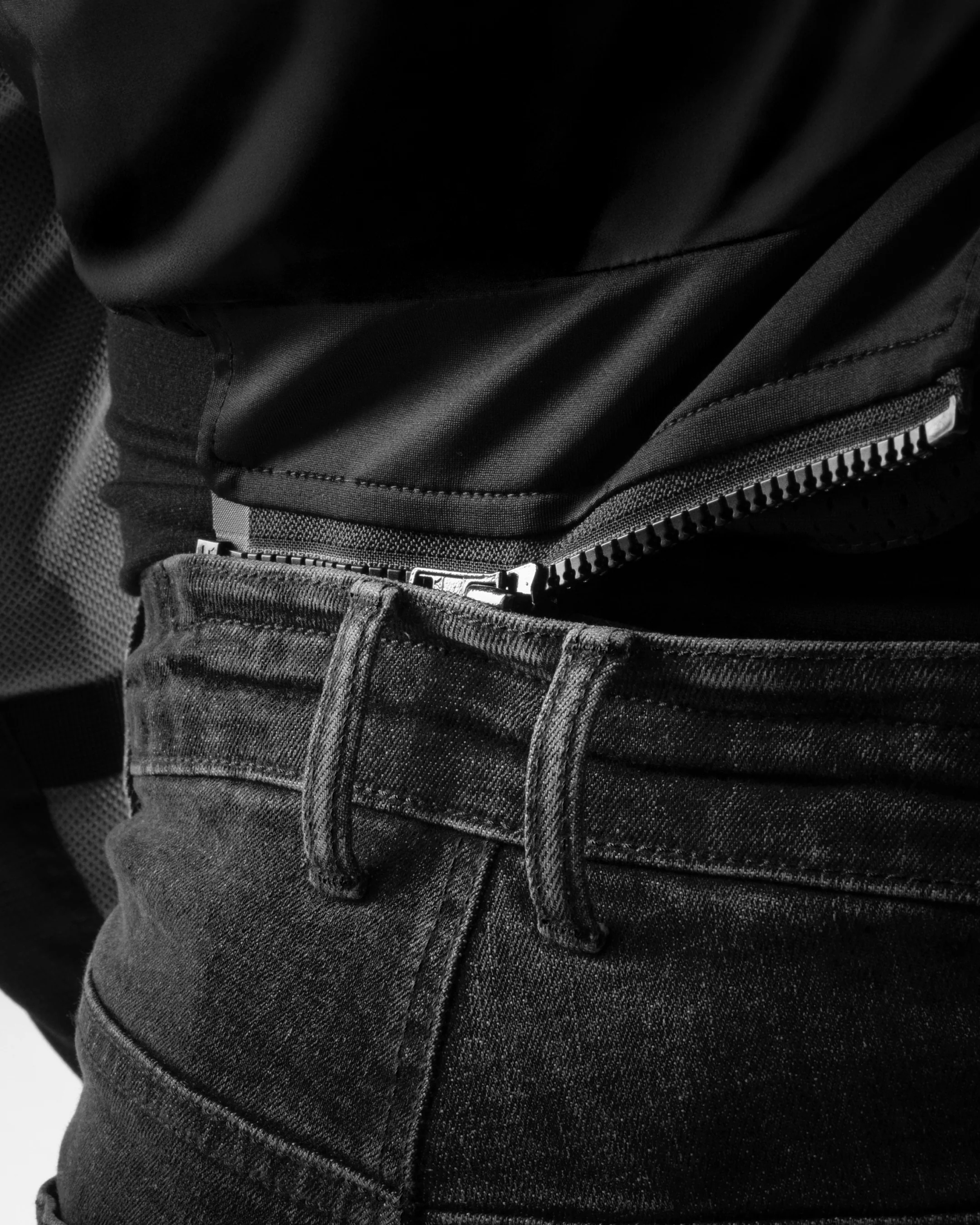 Classic Mono Motorcycle Jeans Washed Black - Image 8