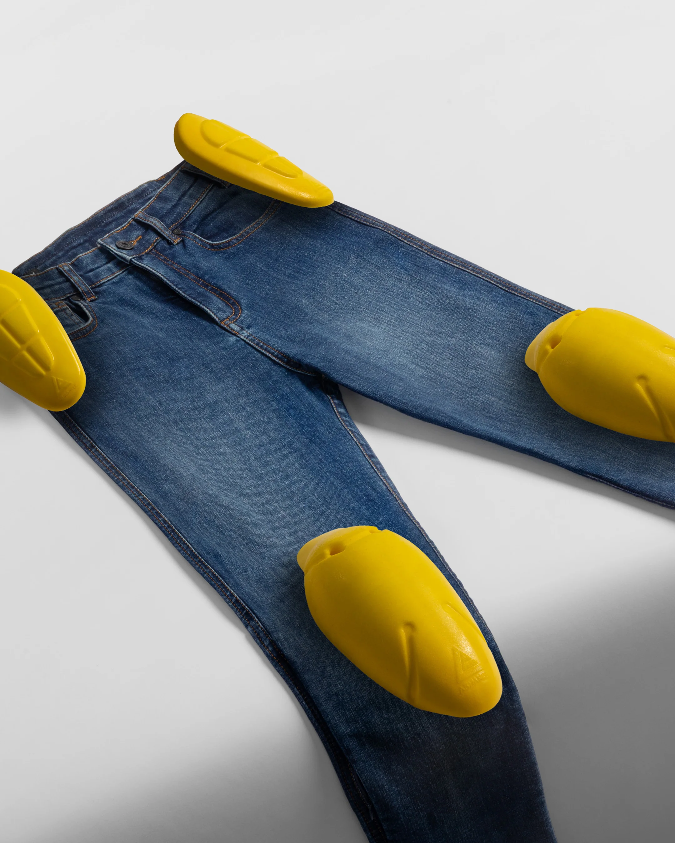 Classic Mono Motorcycle Jeans Washed Blue - Image 10