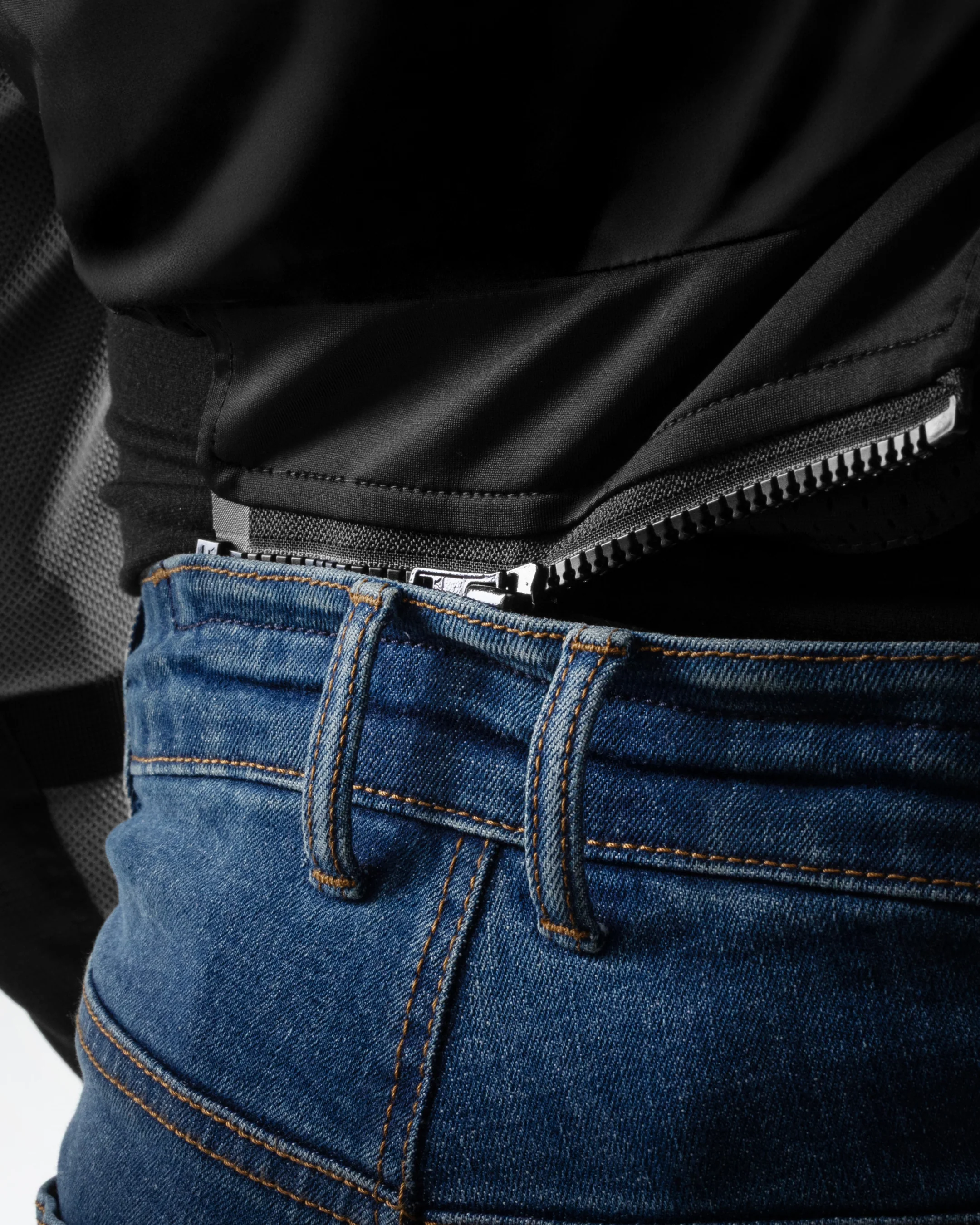 Classic Mono Motorcycle Jeans Washed Blue - Image 8