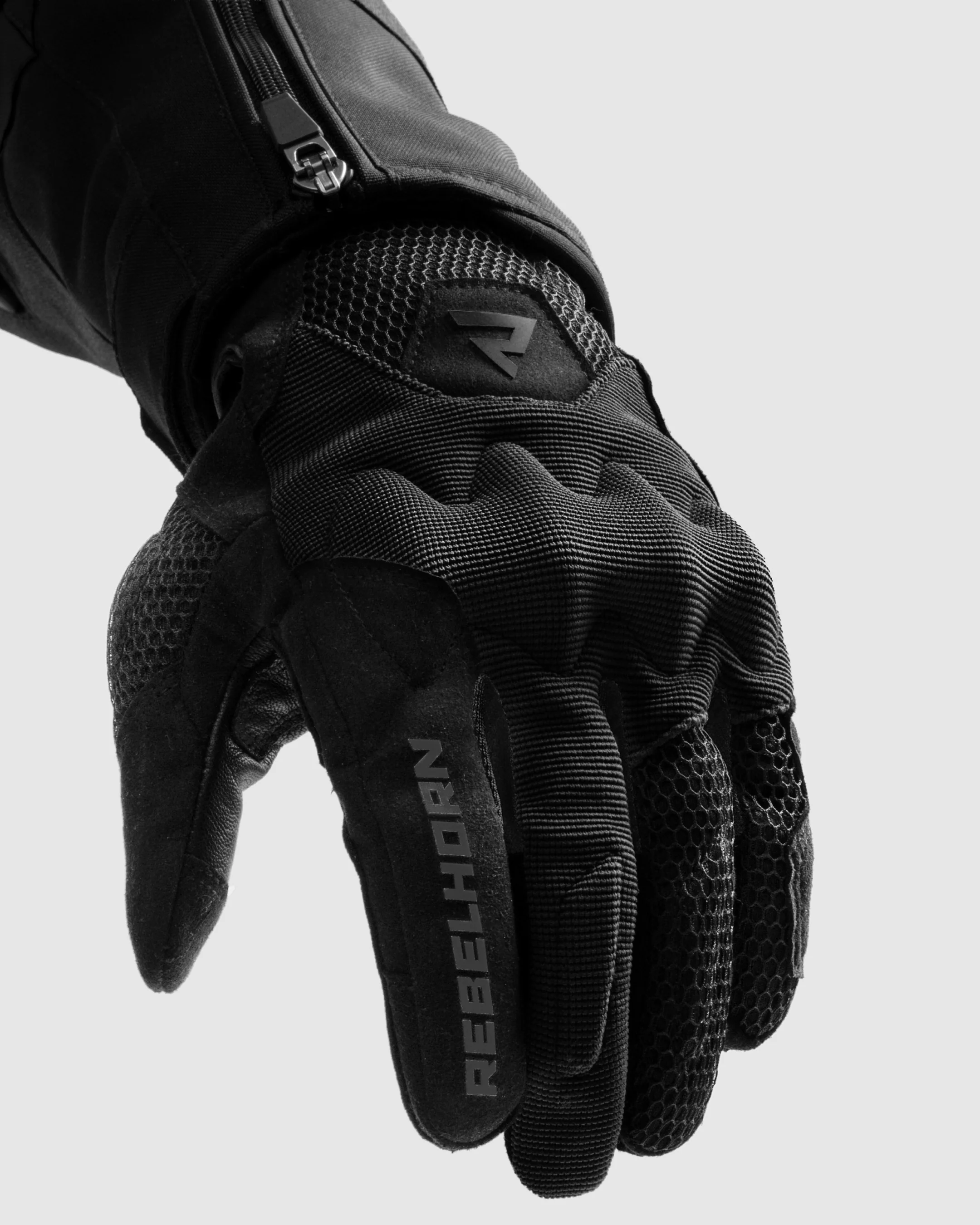 Core Motorcycle Gloves Black - Image 7