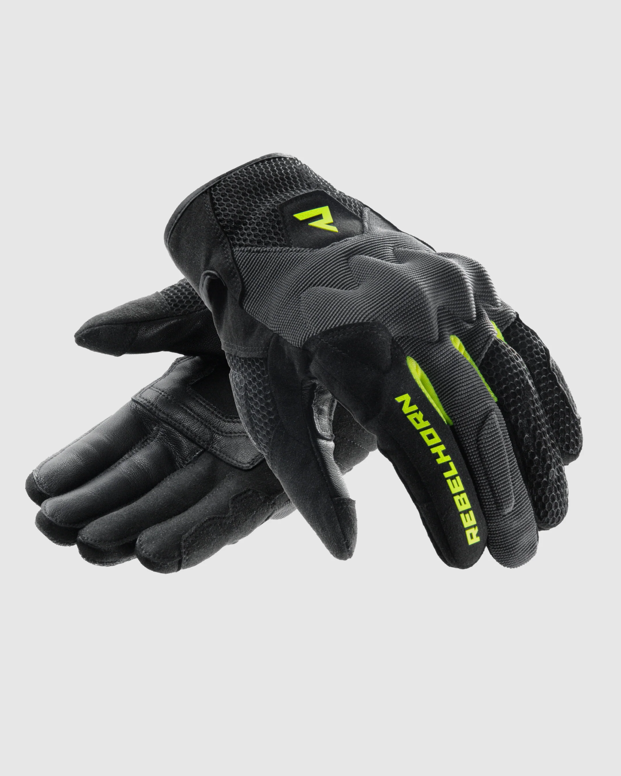 Core Motorcycle Gloves Fluo Yellow