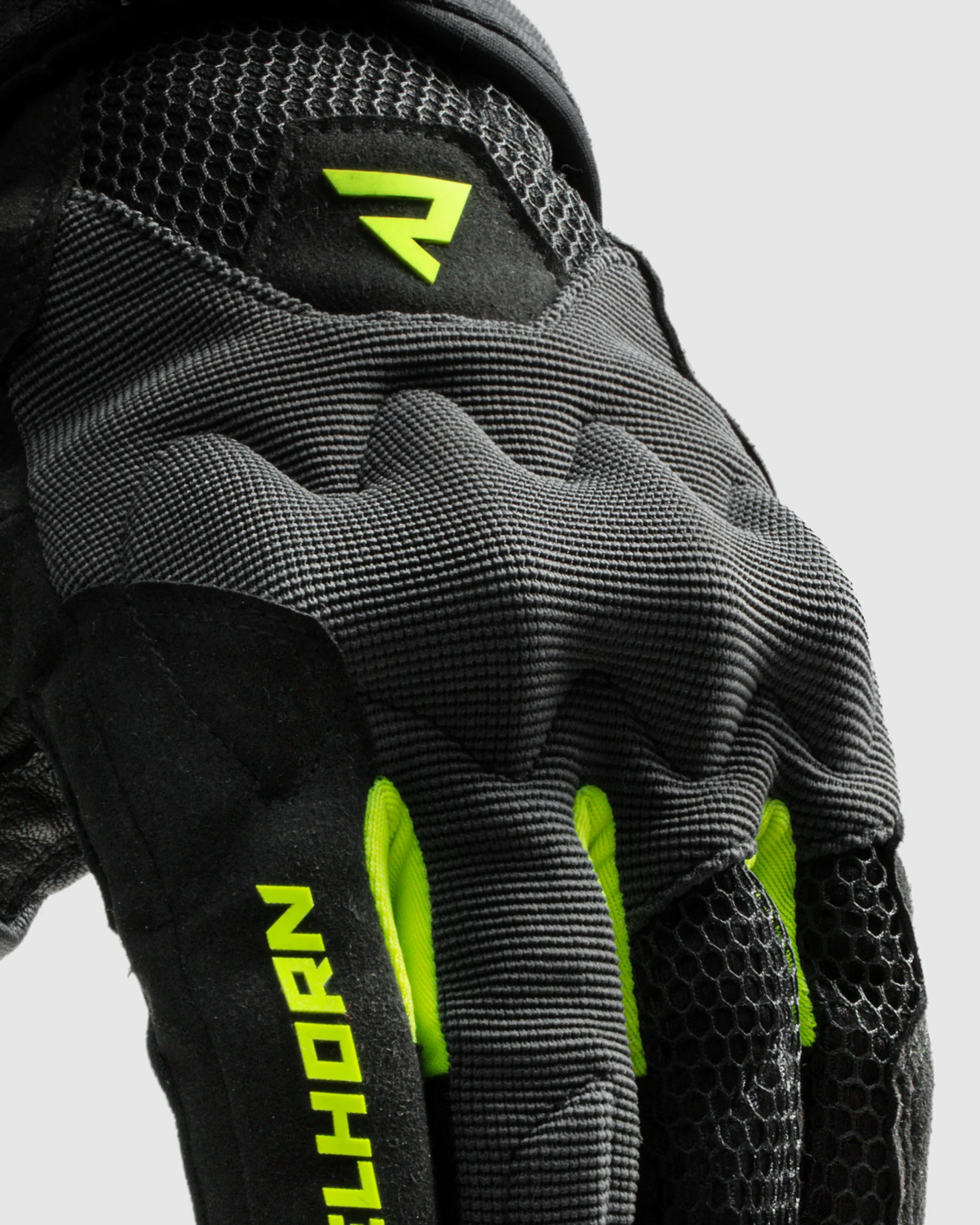 Core Motorcycle Gloves Fluo Yellow - Image 8