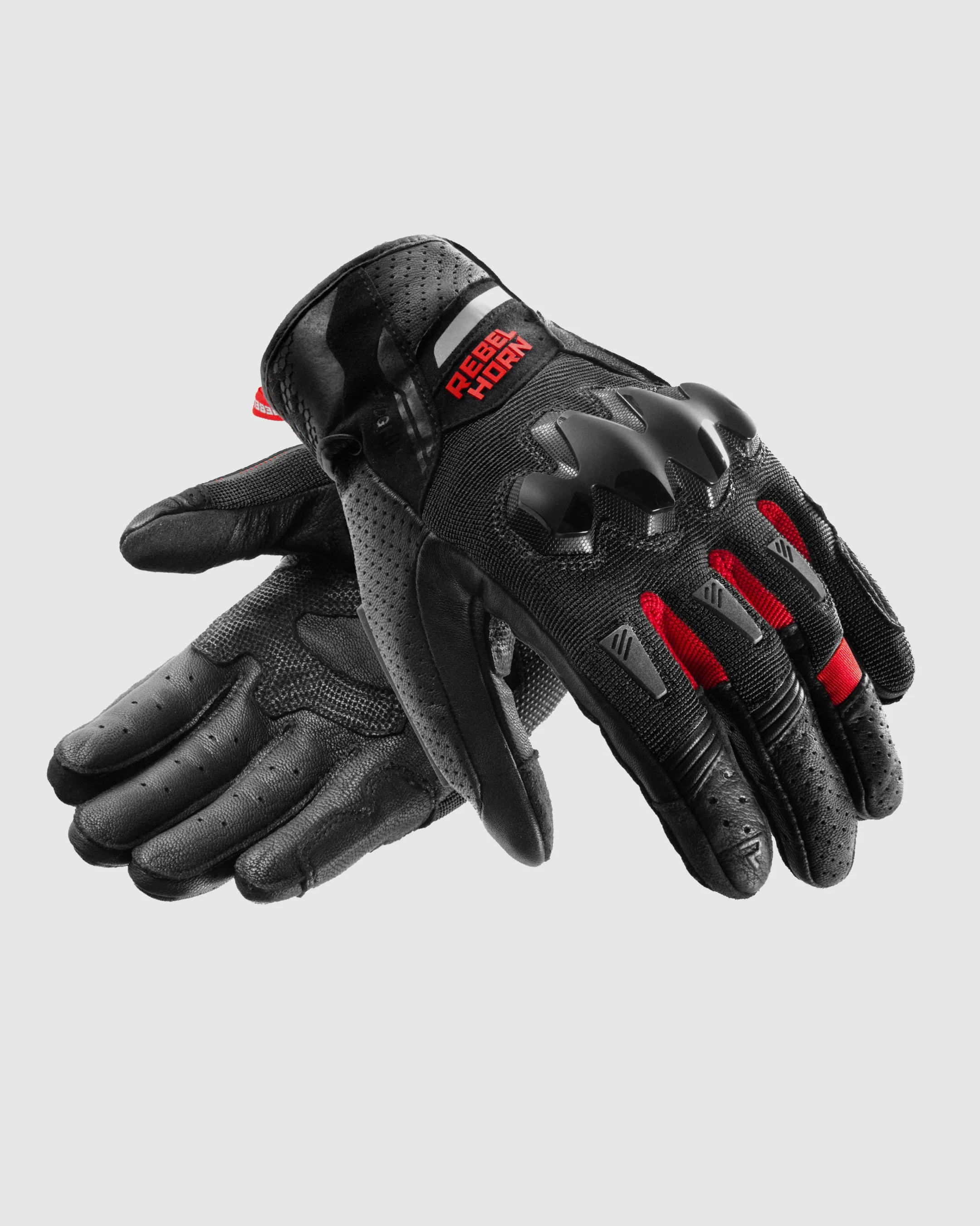 Core Motorcycle Gloves Red