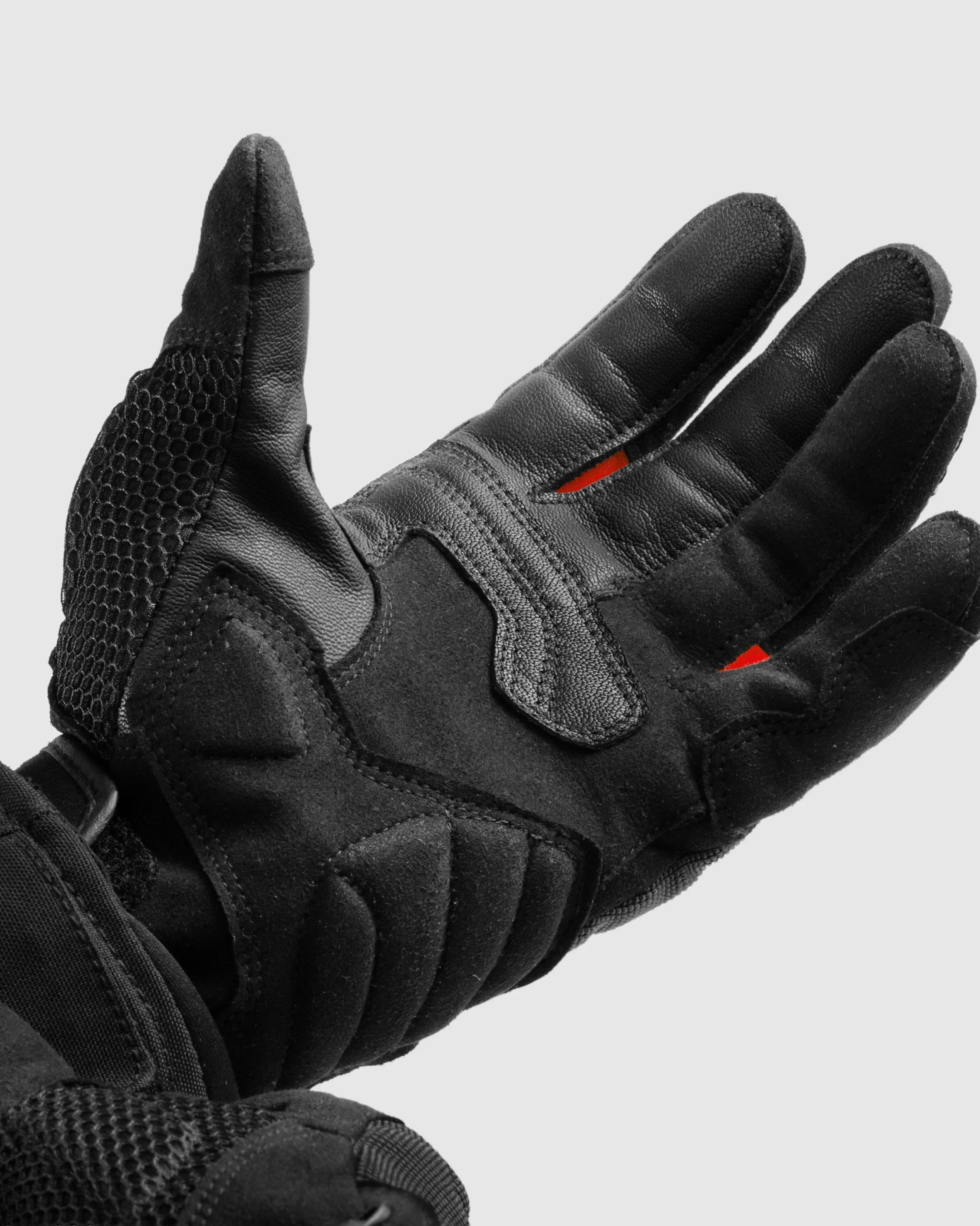 Core Motorcycle Gloves Red - Image 11