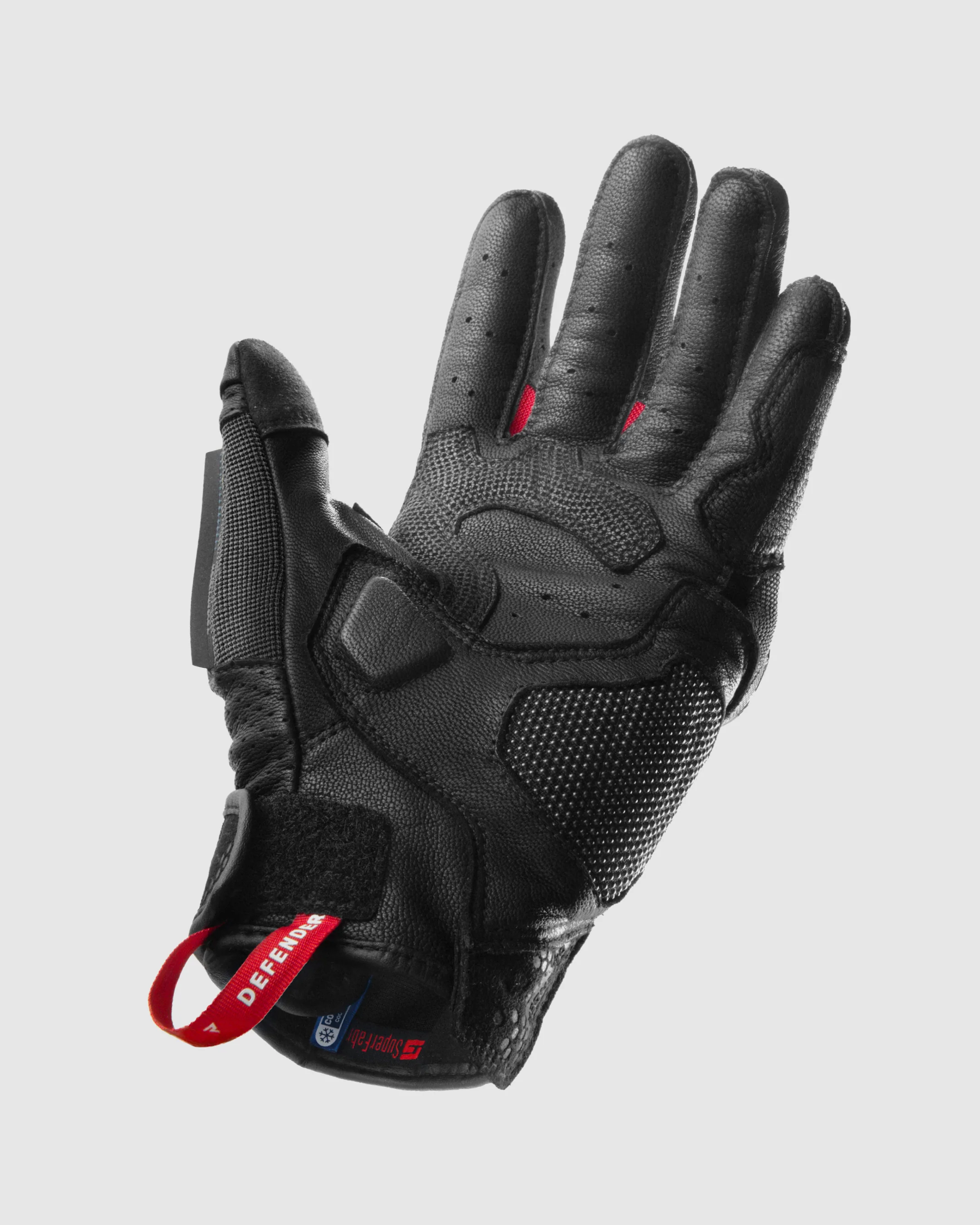 Core Motorcycle Gloves Red - Image 2