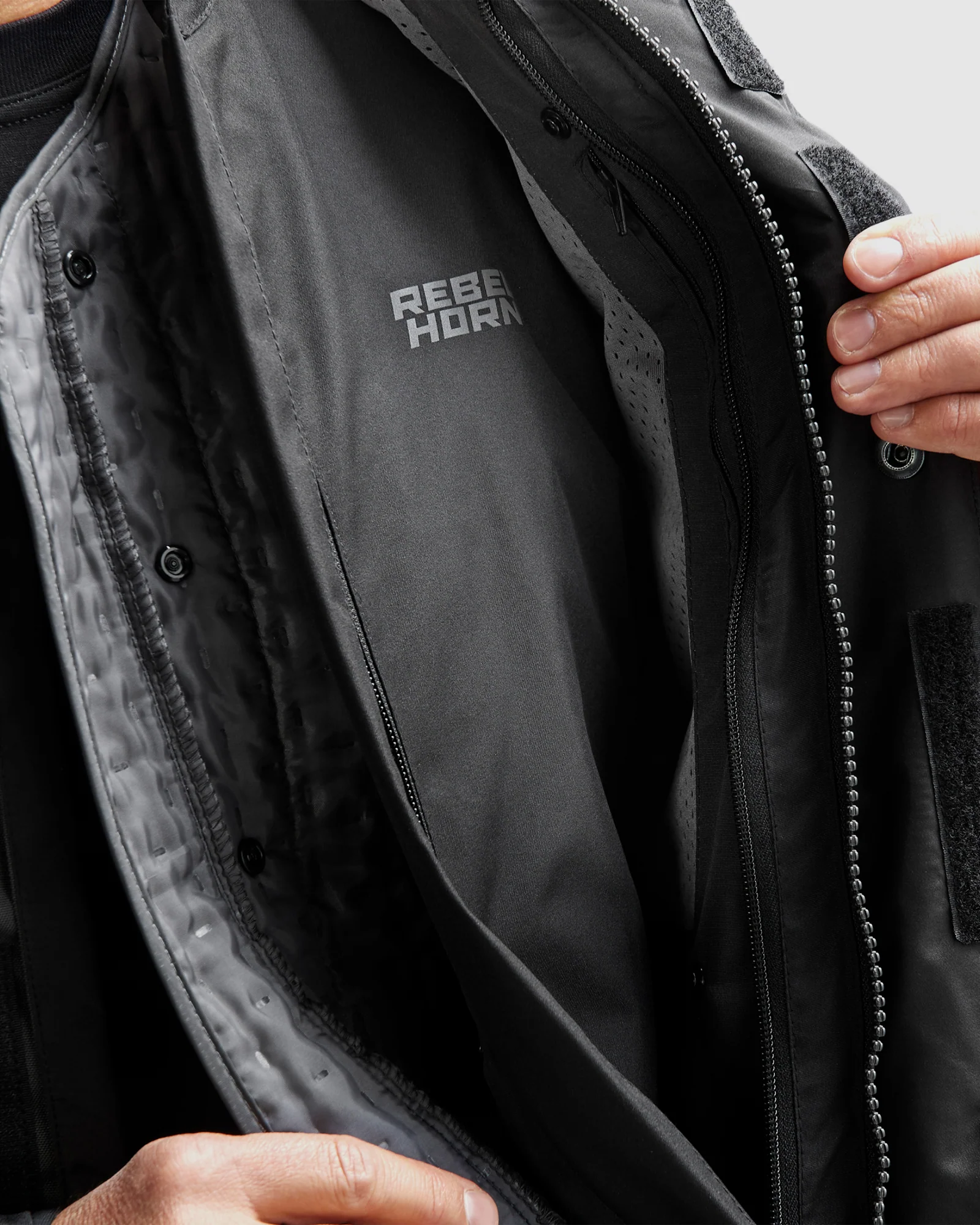 Cubby V Motorcycle Jacket Black - Image 6