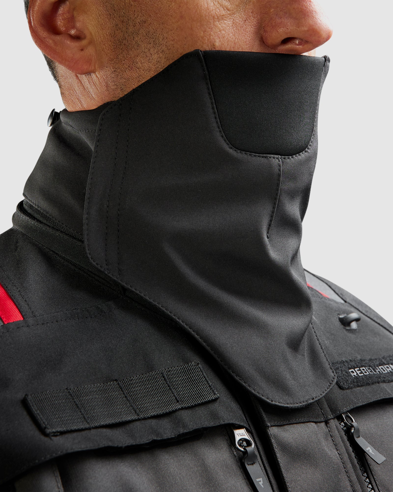 Cubby V Motorcycle Jacket Dark Grey - Image 6