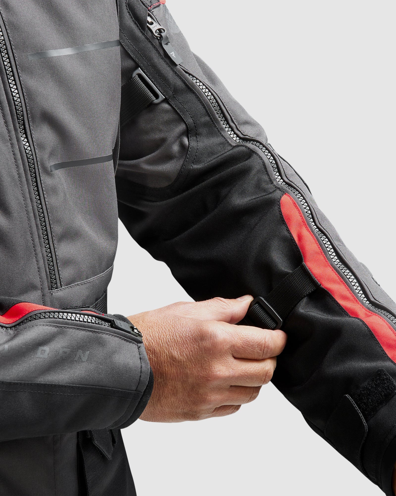 Cubby V Motorcycle Jacket Dark Grey - Image 9