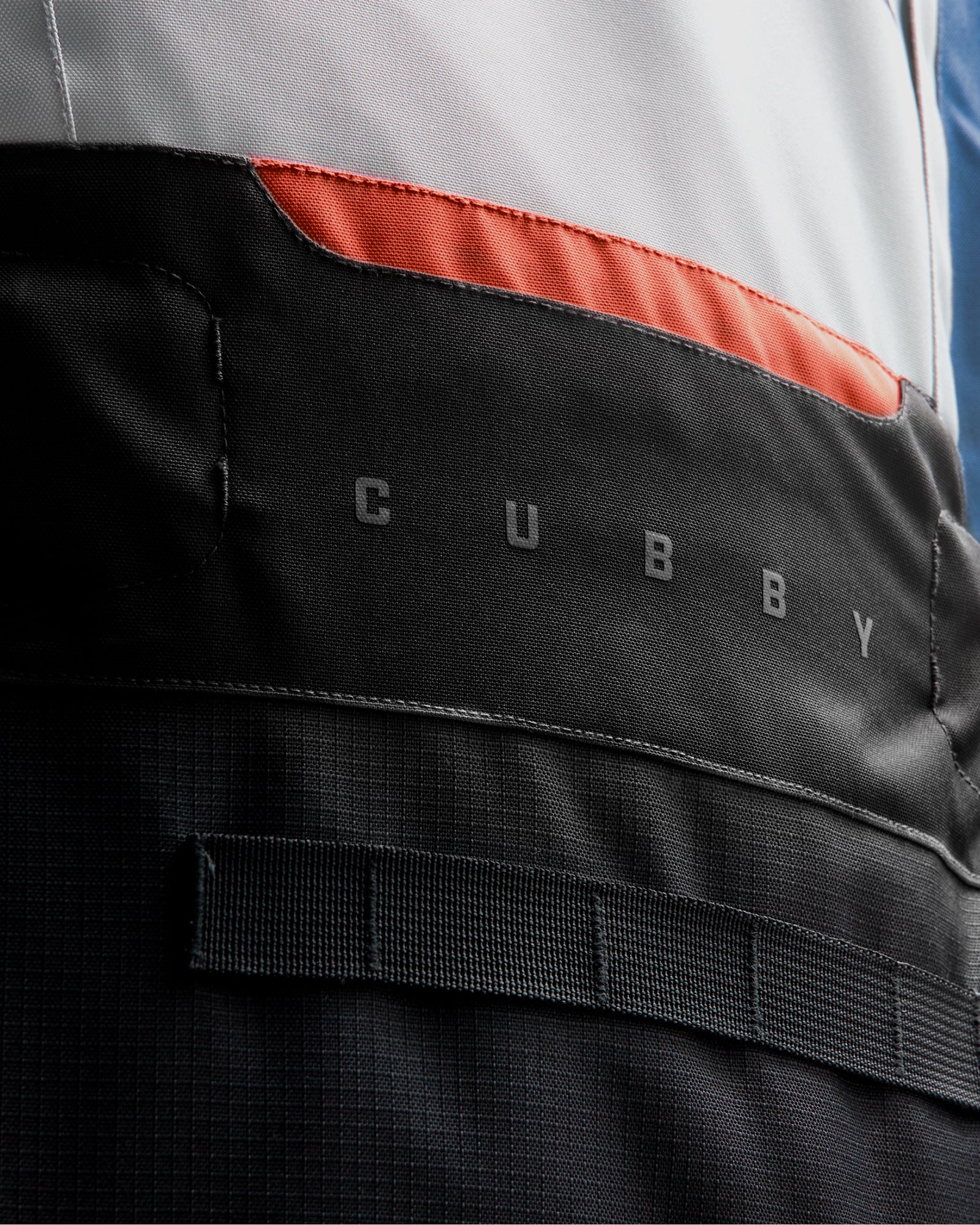Cubby V Motorcycle Jacket Light Grey, Blue - Image 14