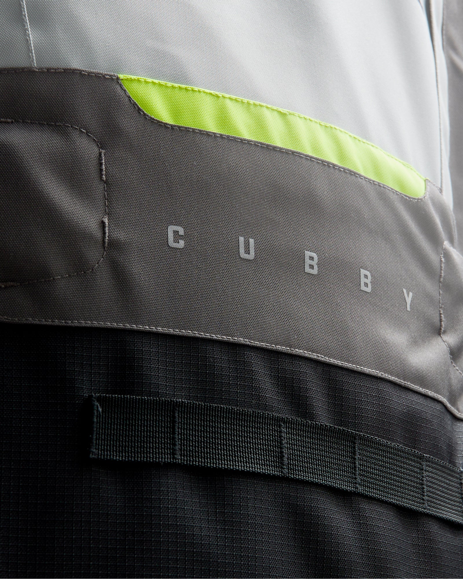 Cubby V Motorcycle Jacket Light Grey, Fluo Yellow - Image 13