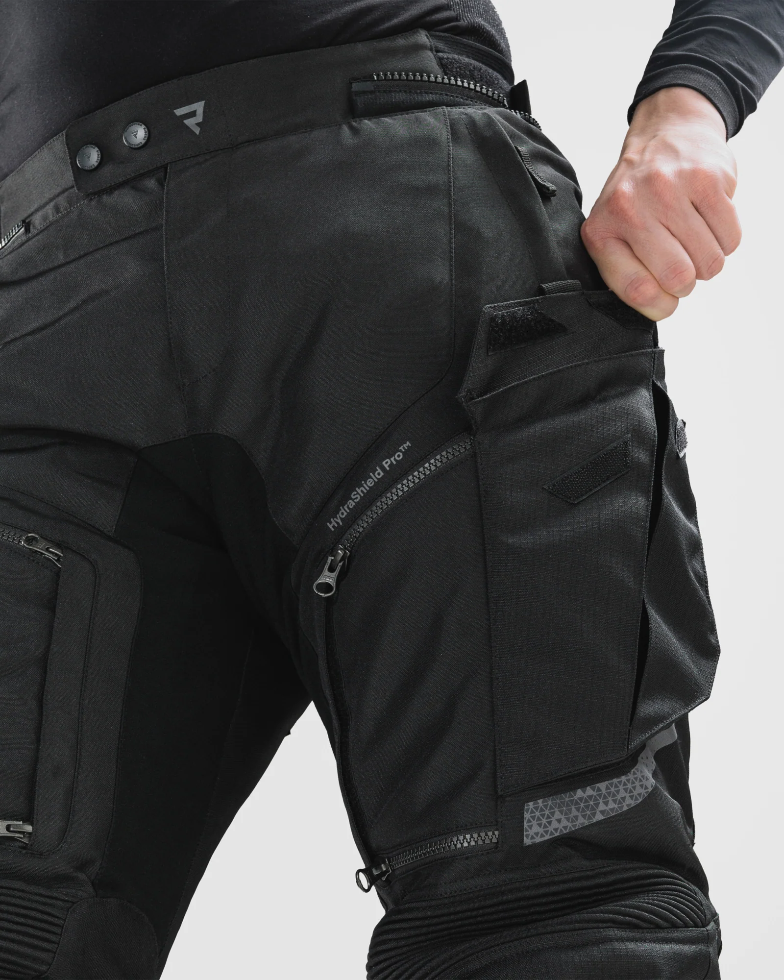 Cubby V Motorcycle Pants Black Long Leg - Image 10