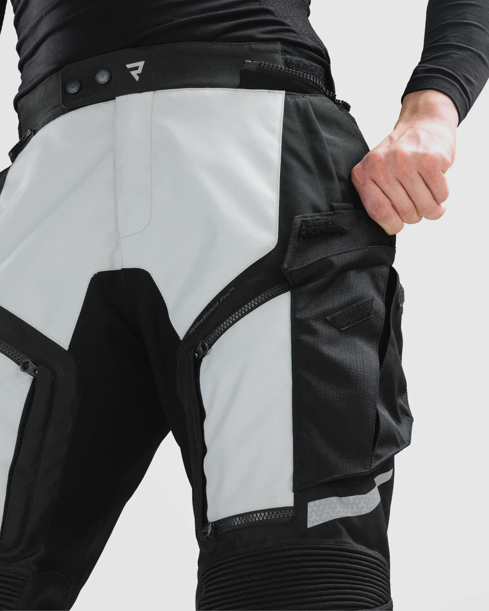 Cubby V Motorcycle Pants Grey - Image 10
