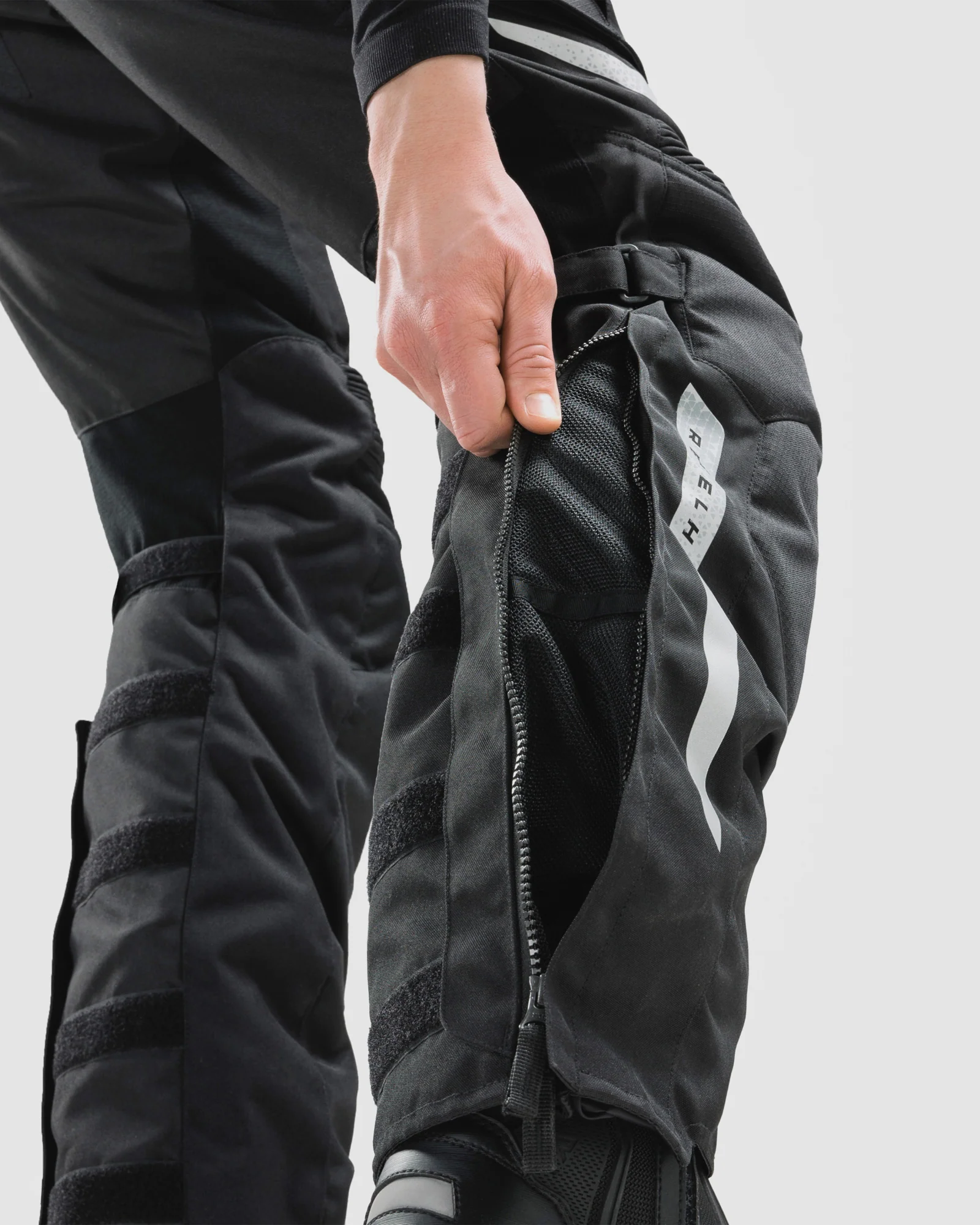 Cubby V Motorcycle Pants Grey - Image 4