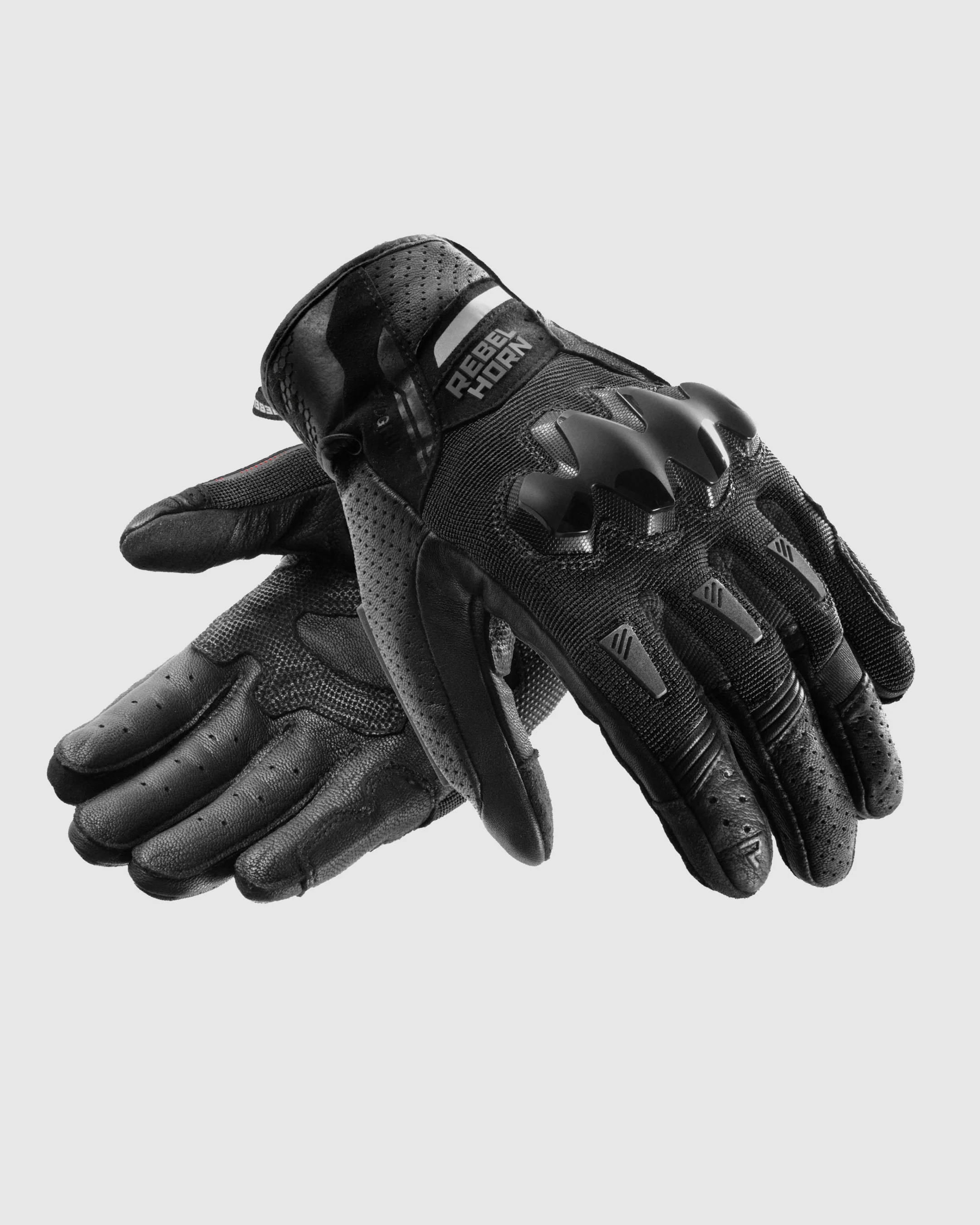Defender Motorcycle Gloves Black