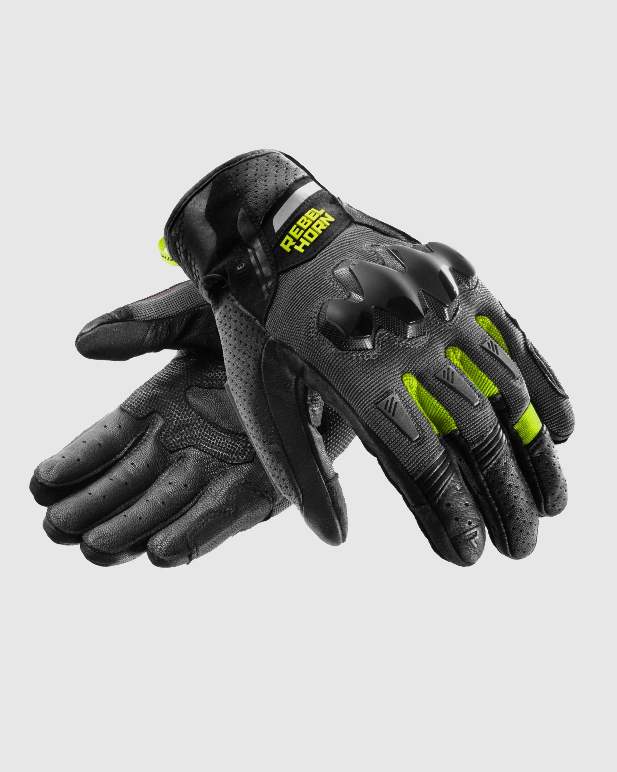 Defender Motorcycle Gloves Fluo Yellow