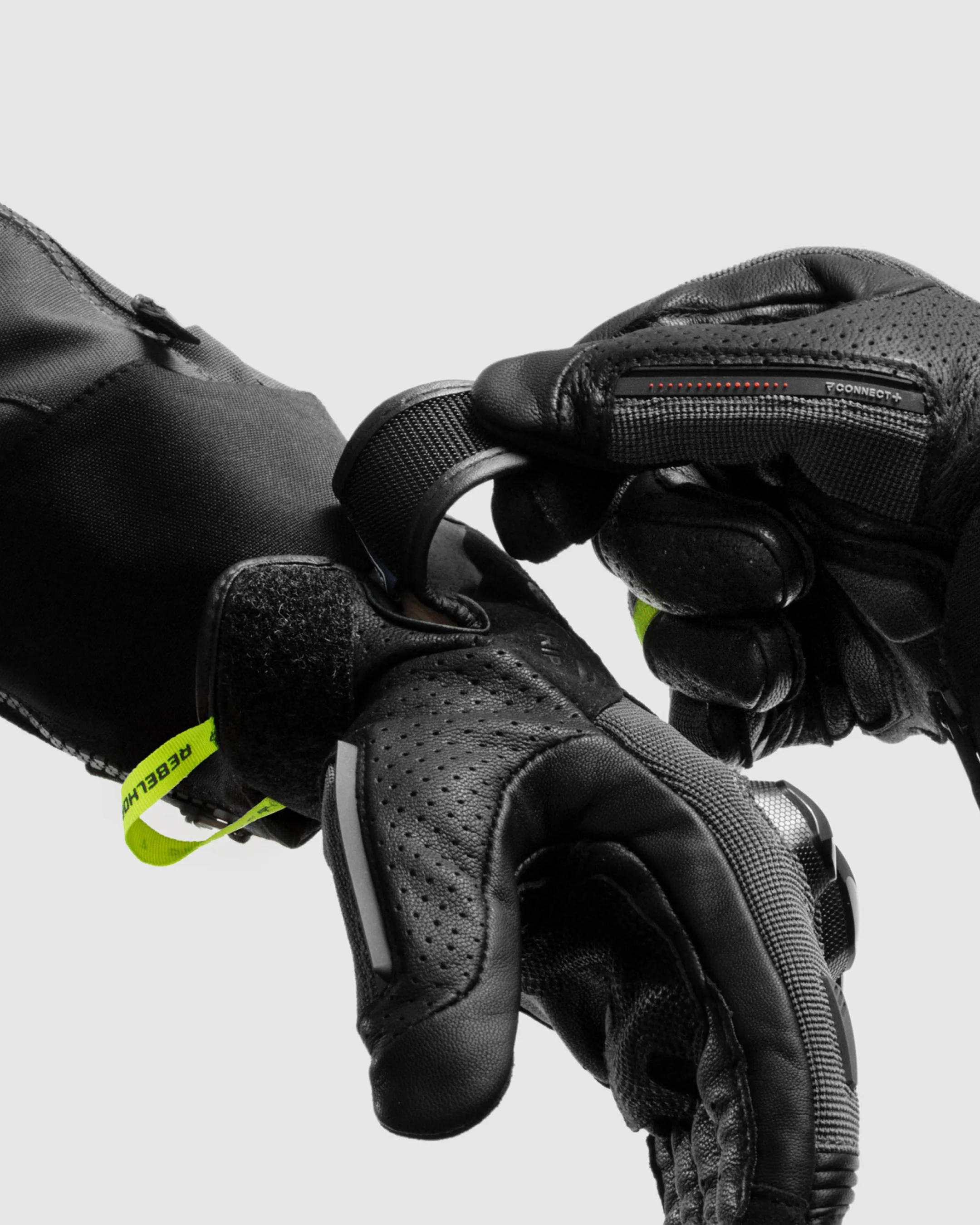Defender Motorcycle Gloves Fluo Yellow - Image 5