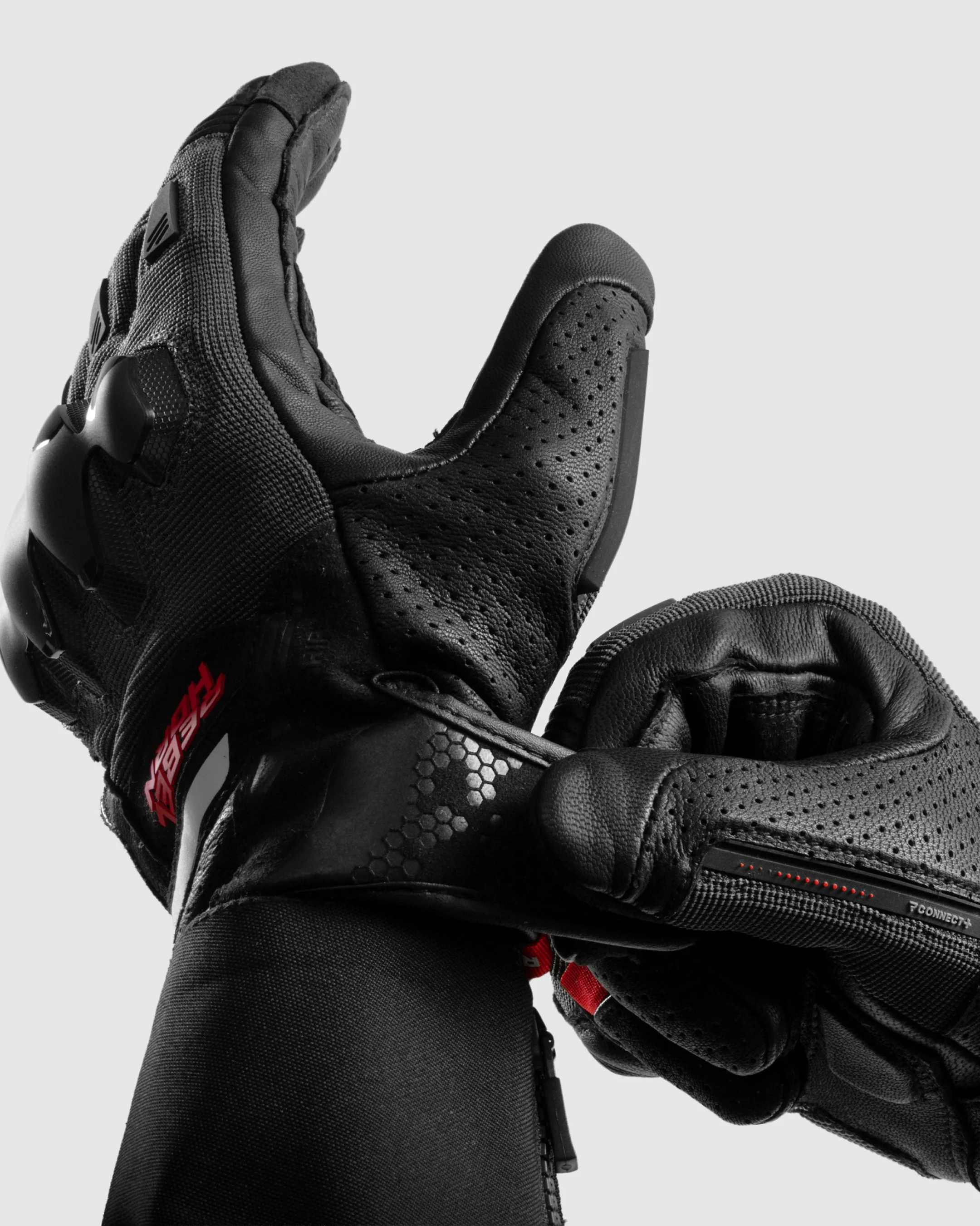 Defender Motorcycle Gloves Red - Image 11