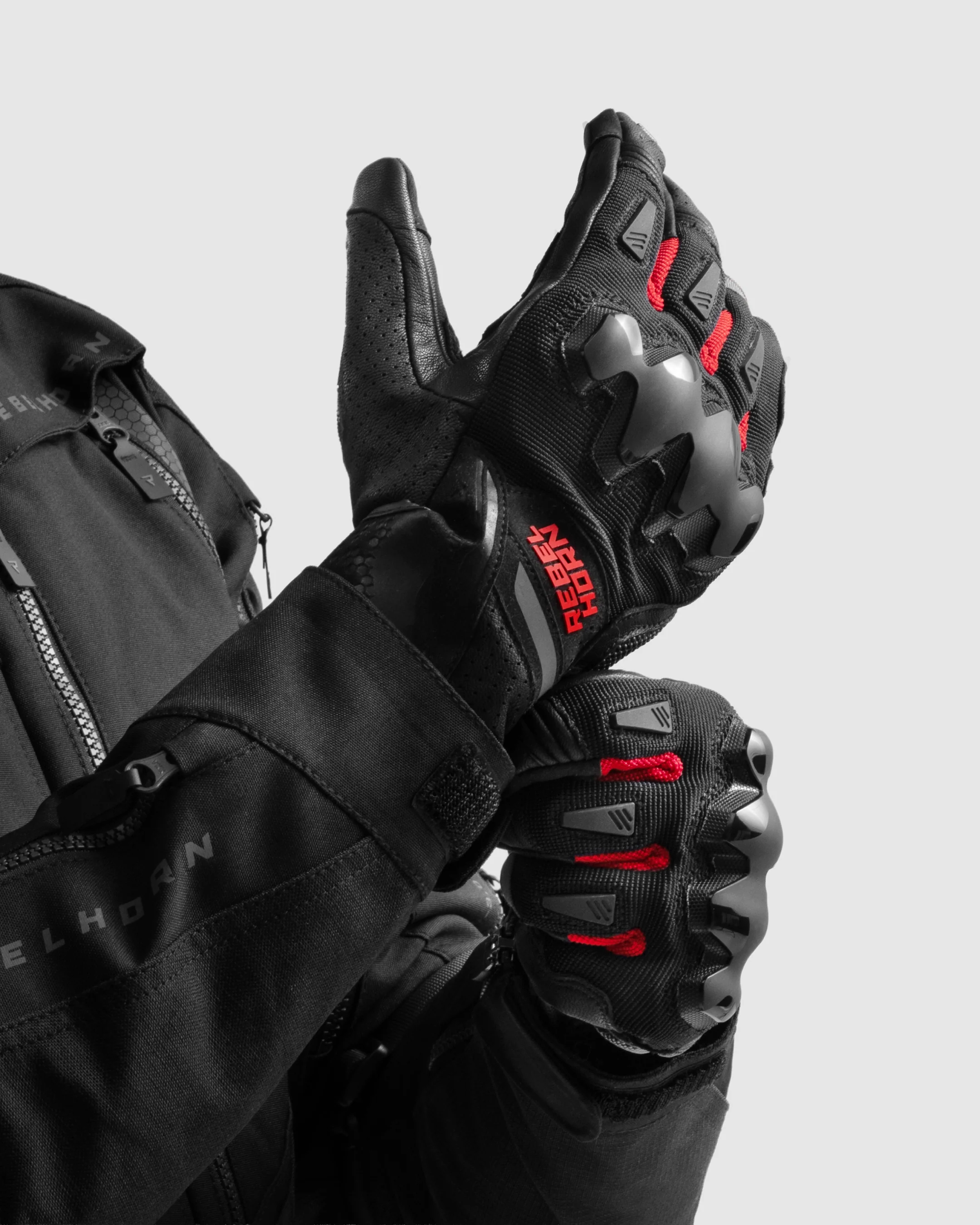 Defender Motorcycle Gloves Red - Image 3