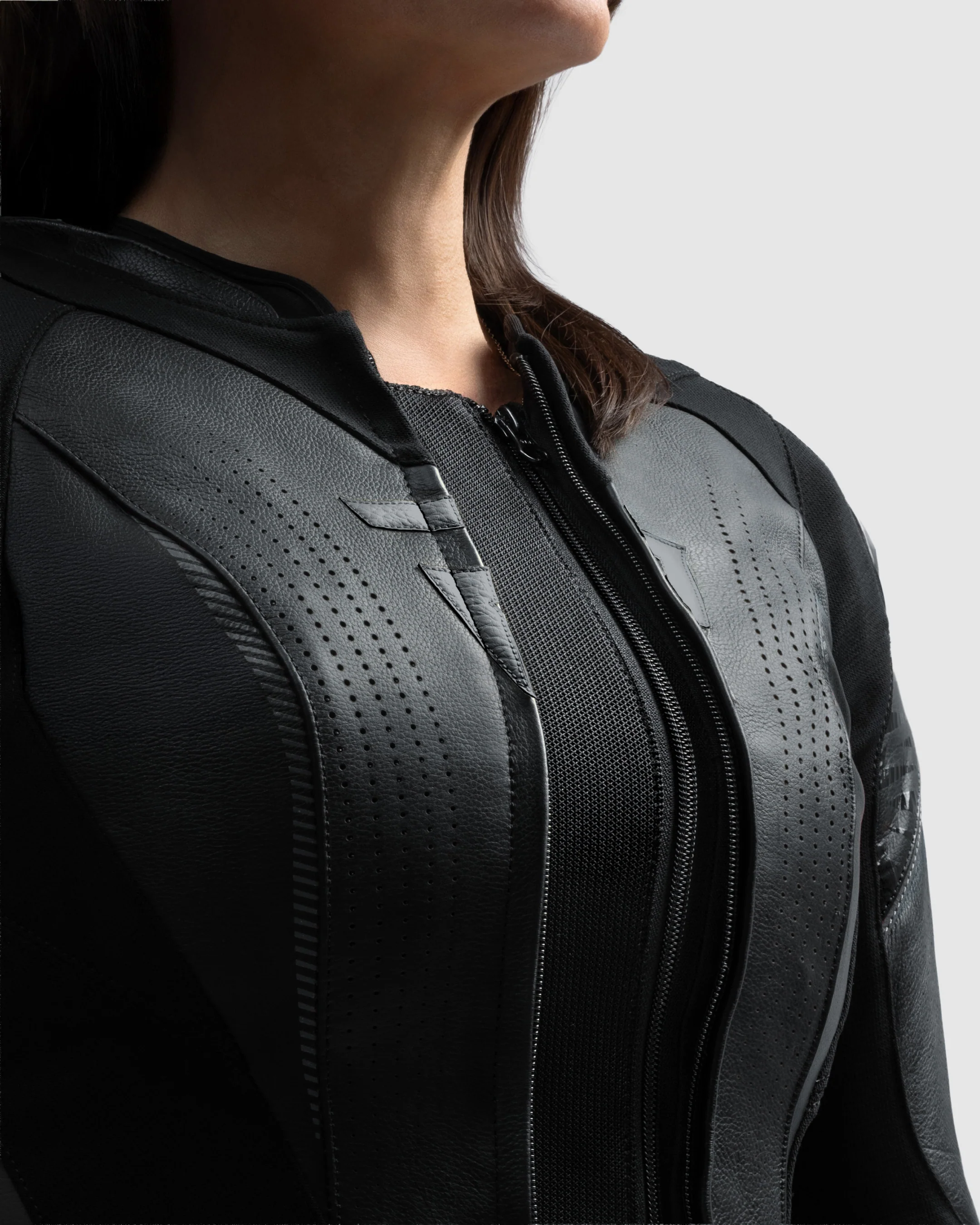 Diva RS Women’s Motorcycle Jacket Black - Image 7