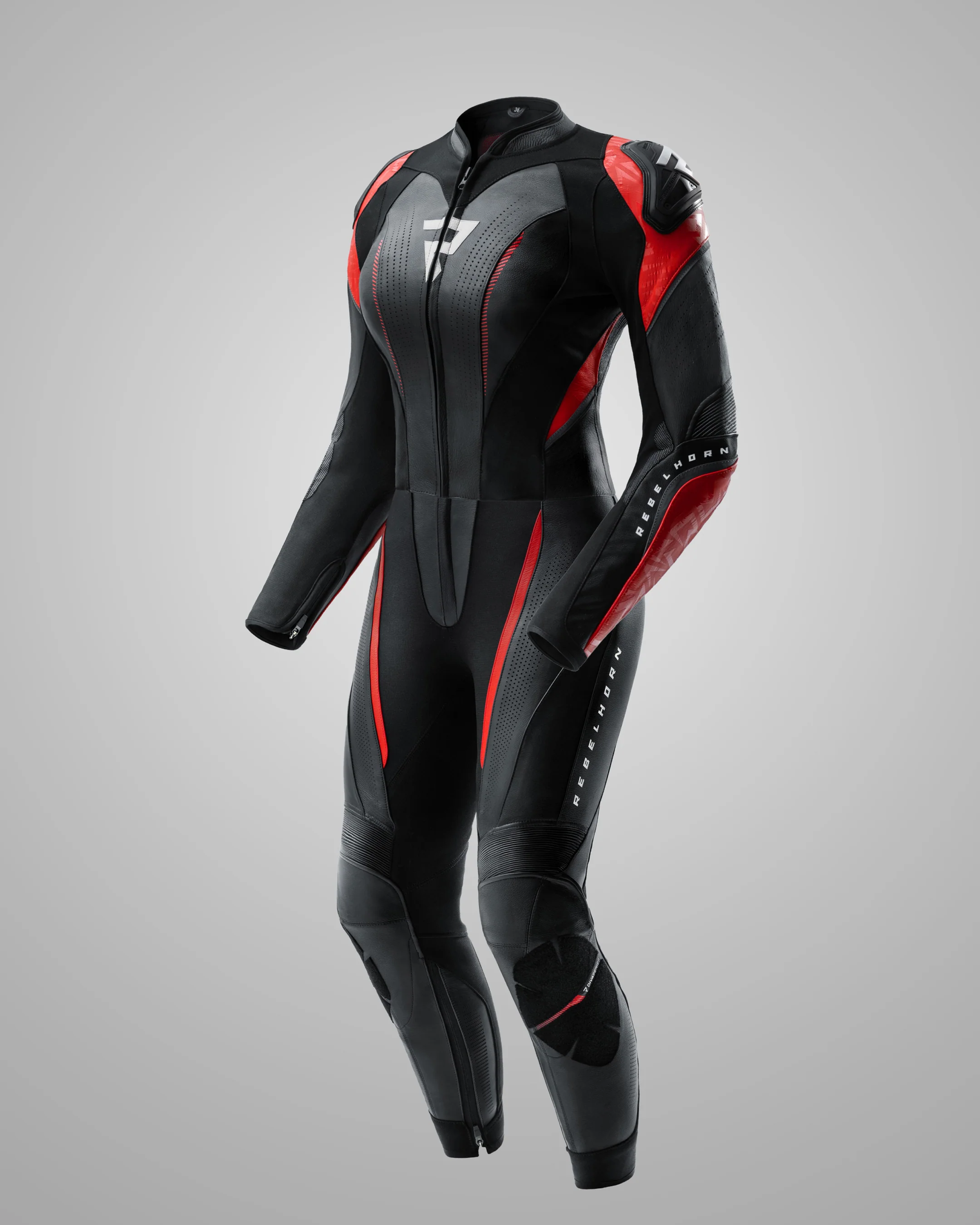 Diva RS Women’s Motorcycle Jacket Red - Image 14