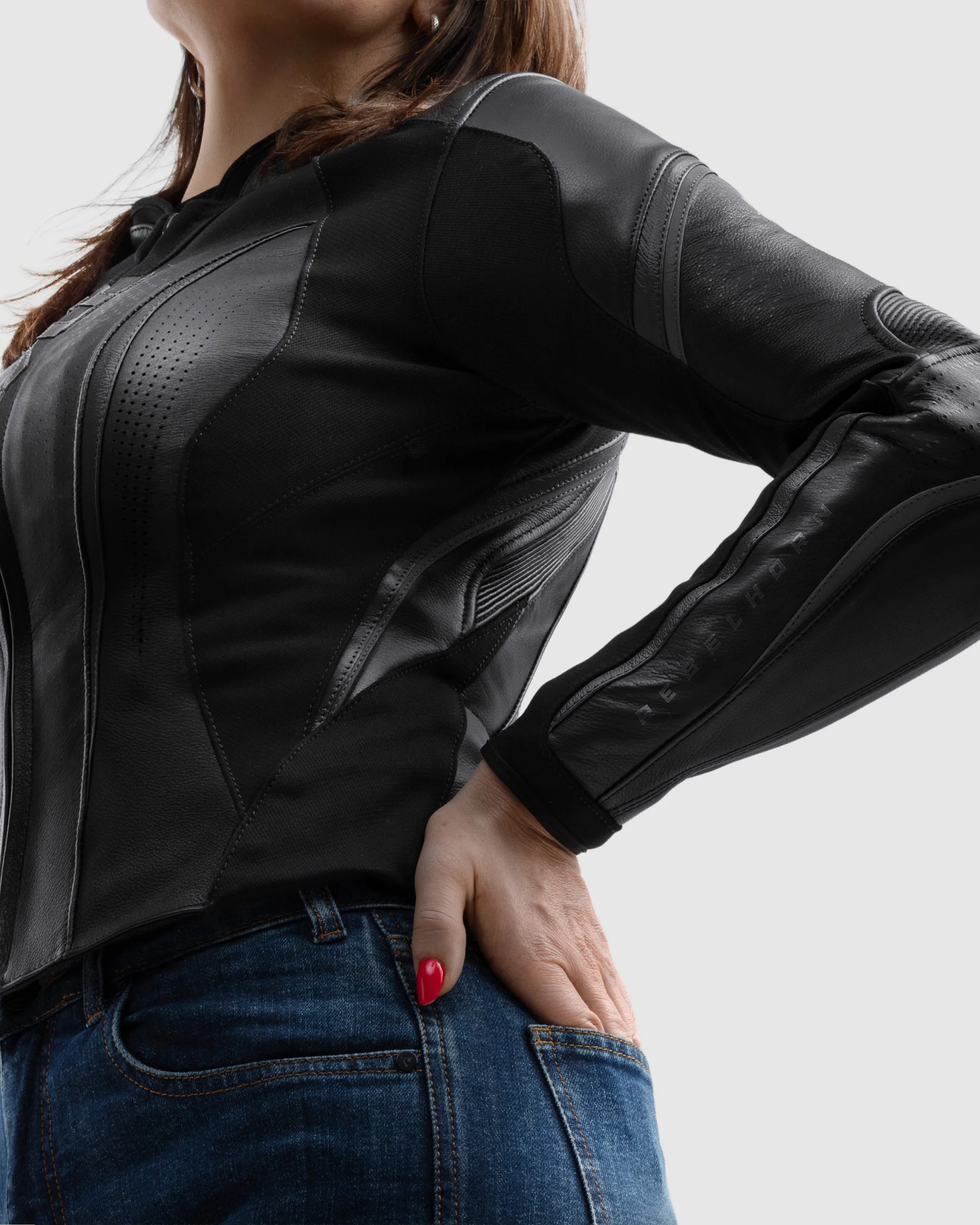 Diva ST Women’s Motorcycle Jacket Black - Image 4