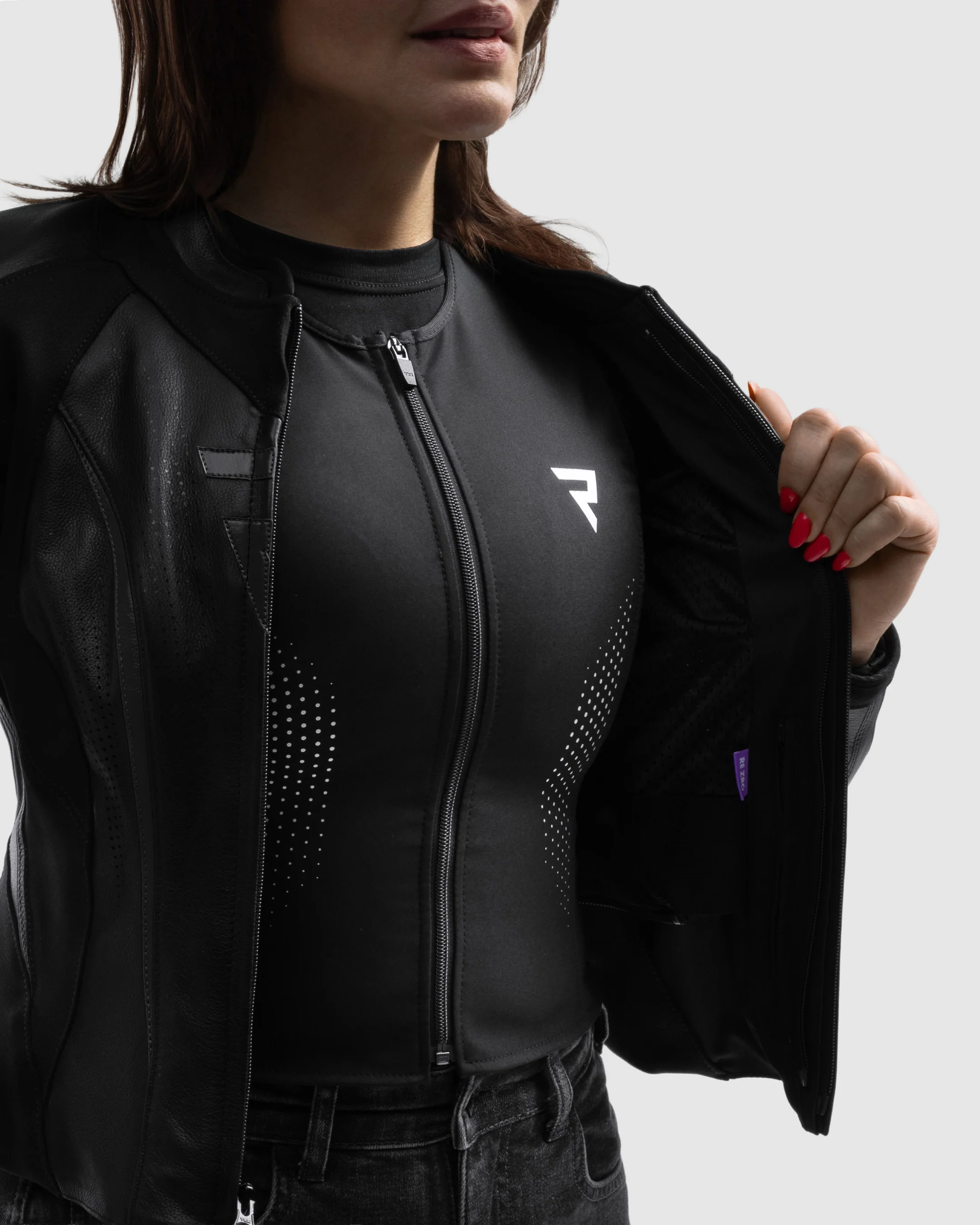 Diva ST Women’s Motorcycle Jacket Black - Image 7