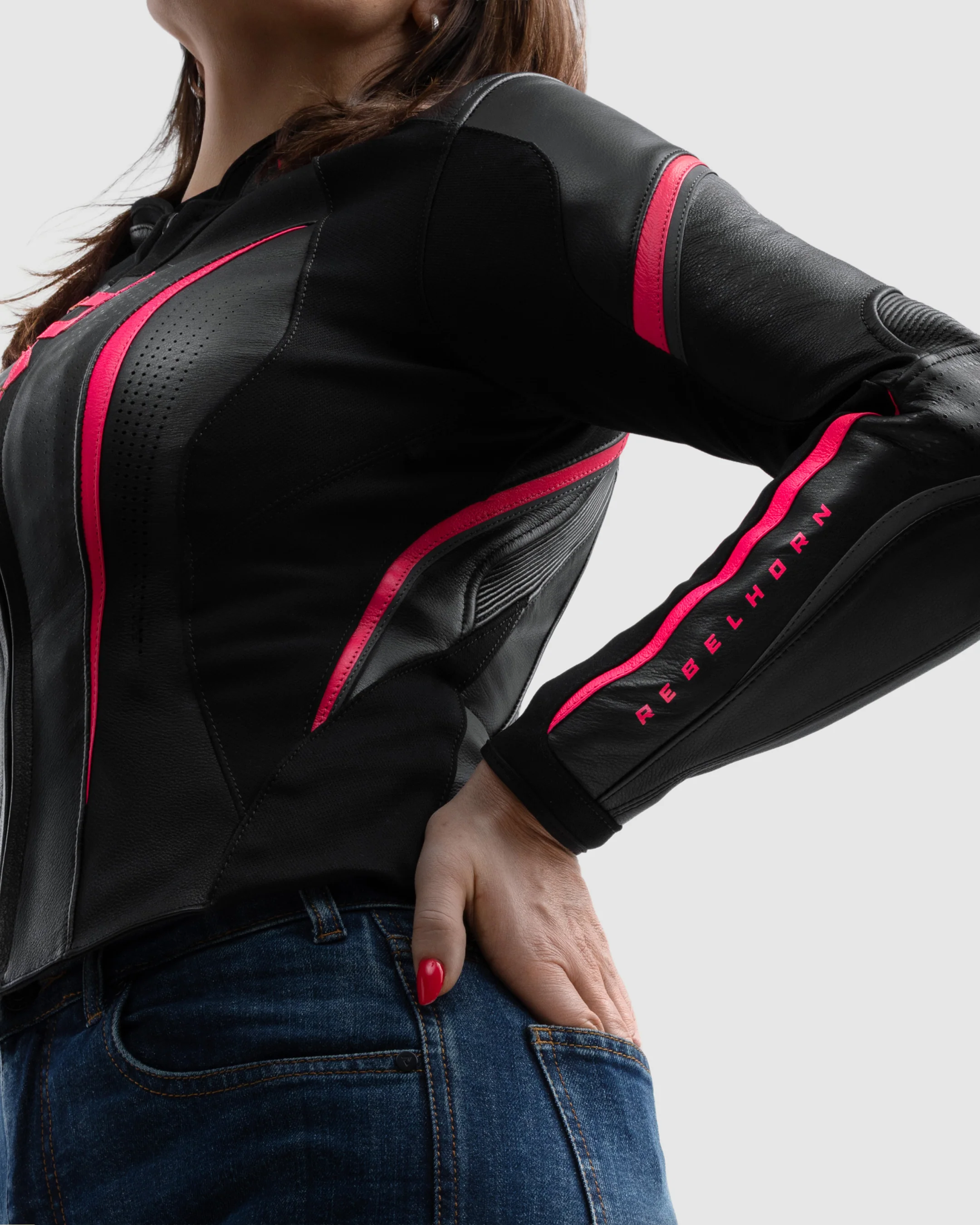 Diva ST Women’s Motorcycle Jacket Pink - Image 4