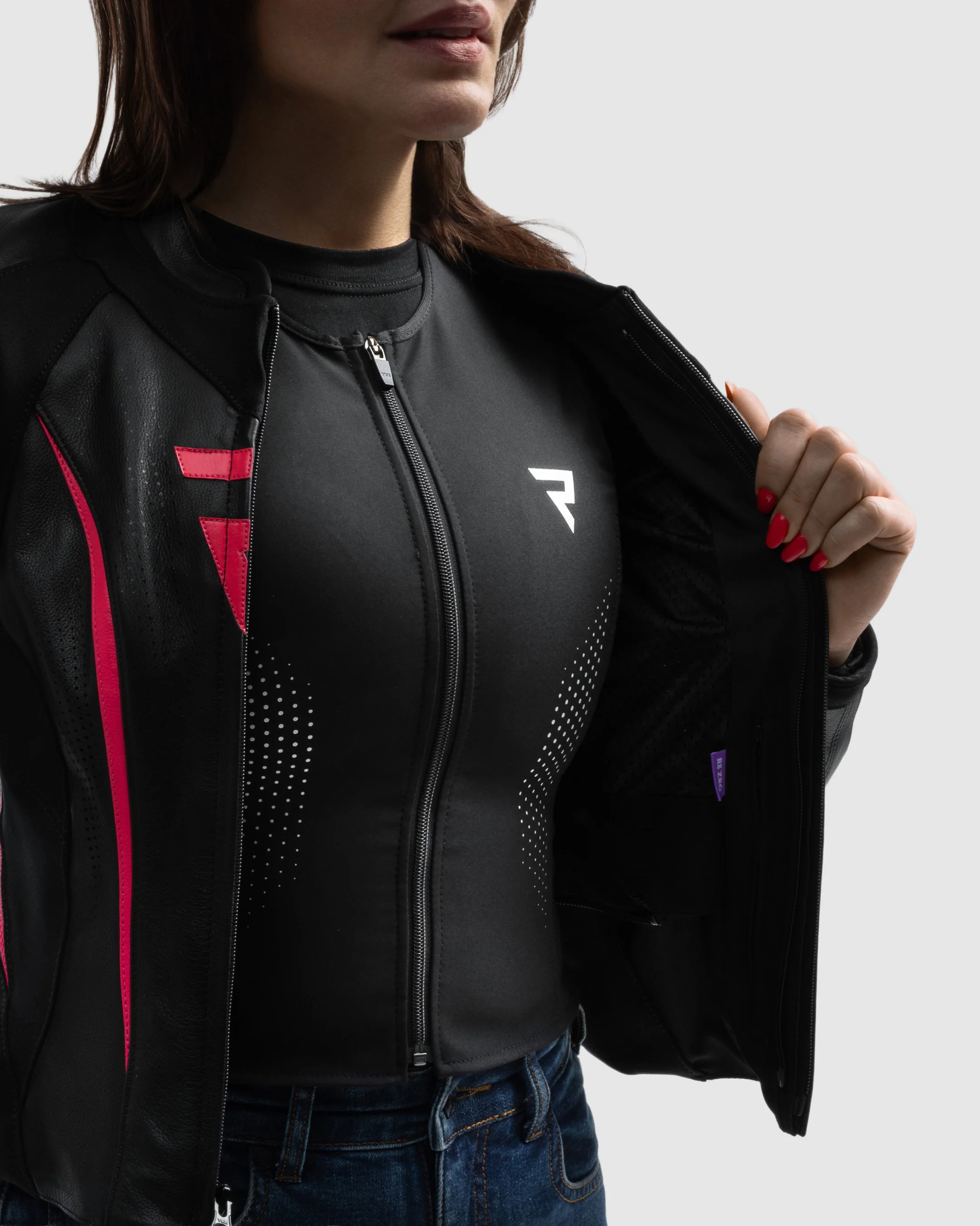 Diva ST Women’s Motorcycle Jacket Pink - Image 7