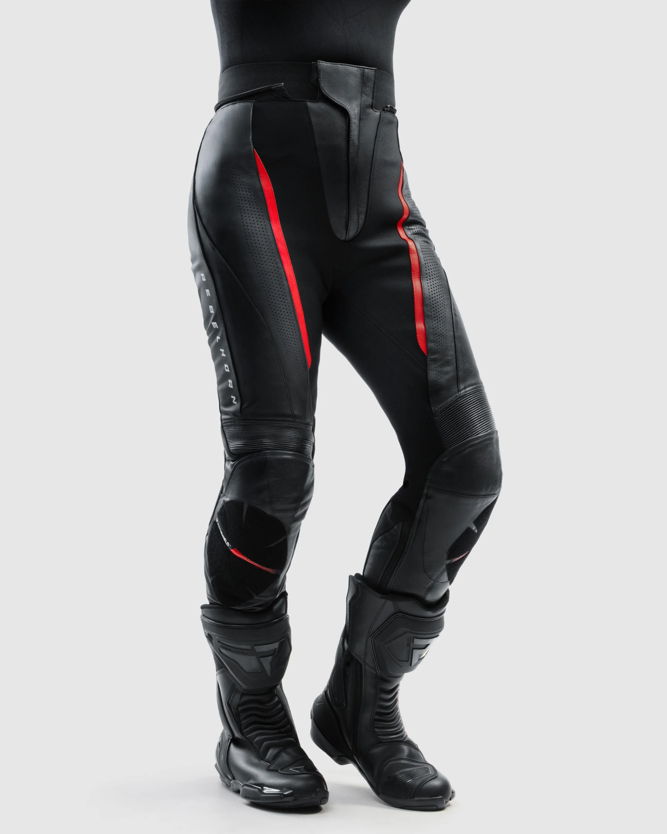 Diva Women’s Motorcycle Pants Red - Image 3