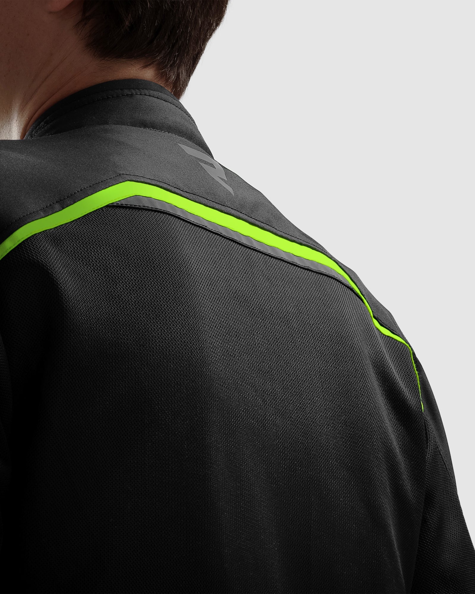 Echo Motorcycle Jacket Black, Fluo Yellow - Image 5