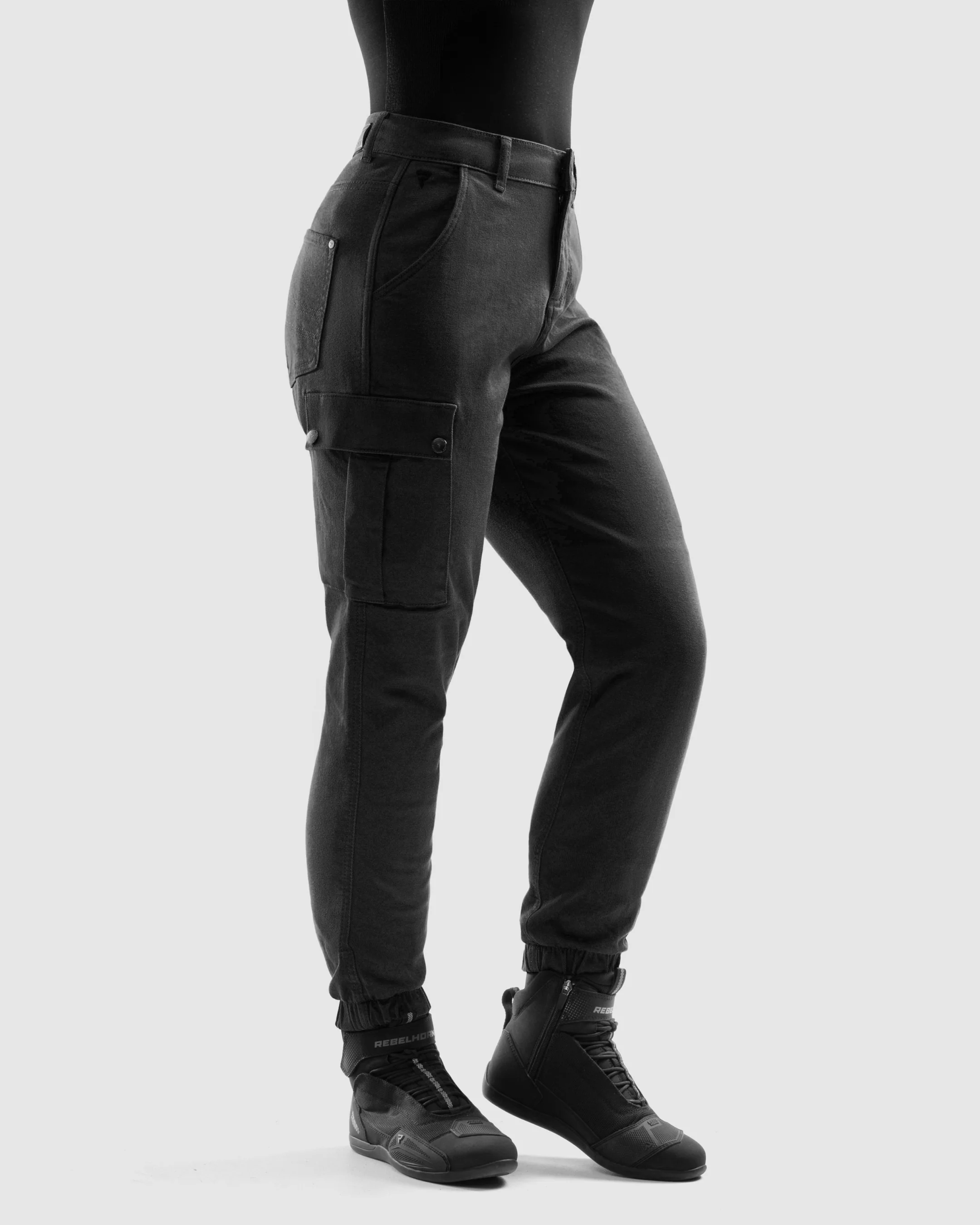 Faster Women’s Motorcycle Jeans Black - Image 3