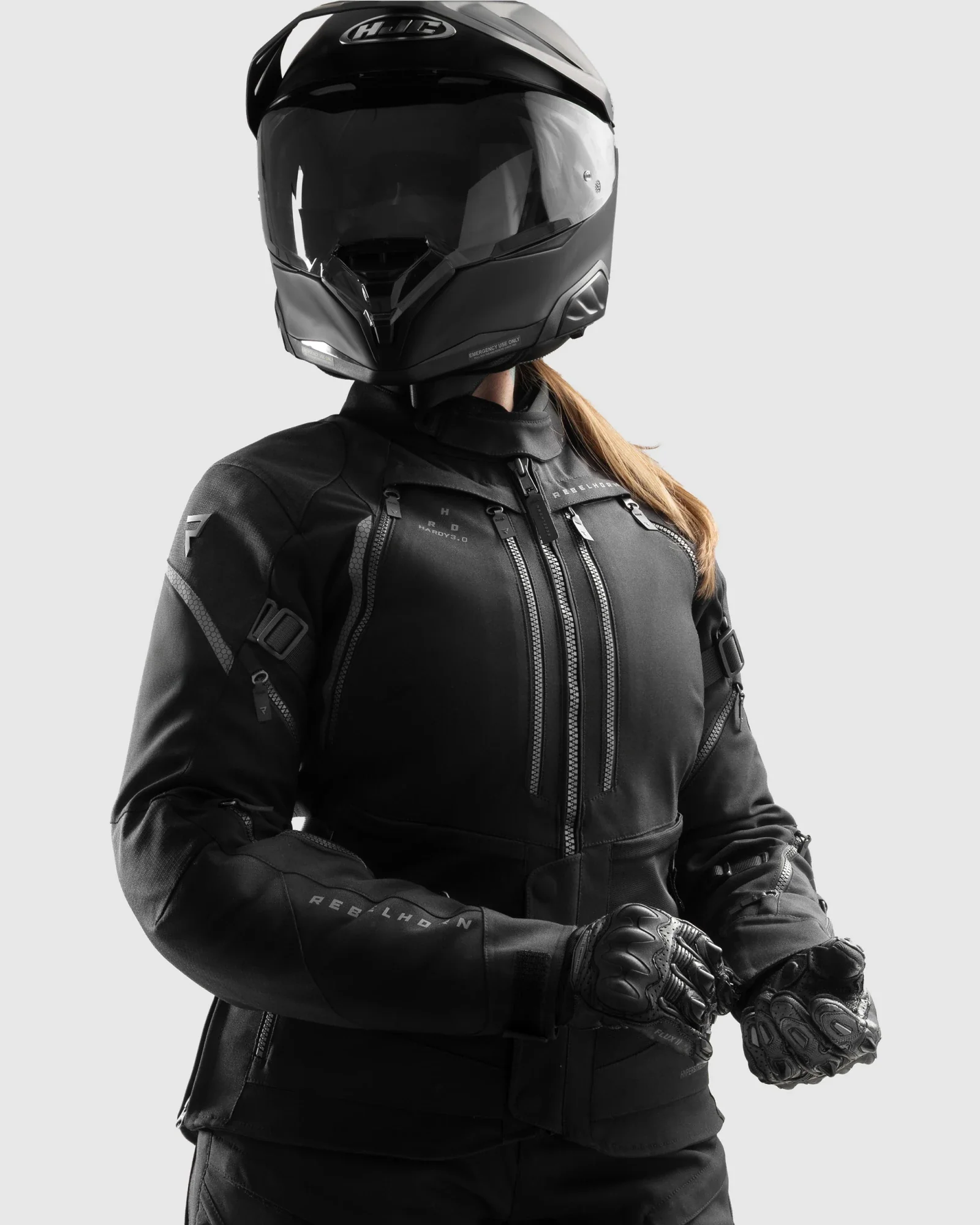 Hardy 3.0 Women's Motorcycle Jacket Black - Image 3