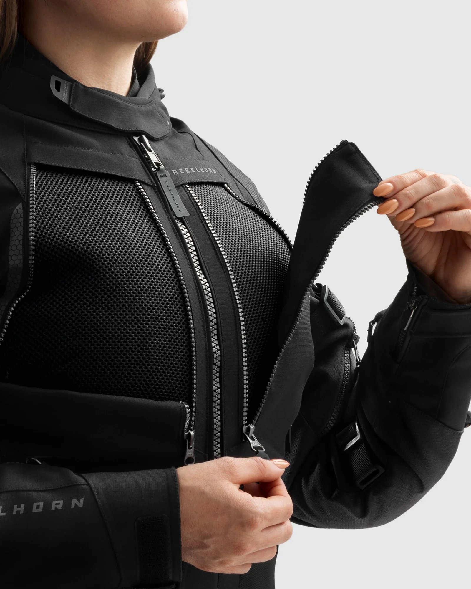 Hardy 3.0 Women's Motorcycle Jacket Black - Image 6