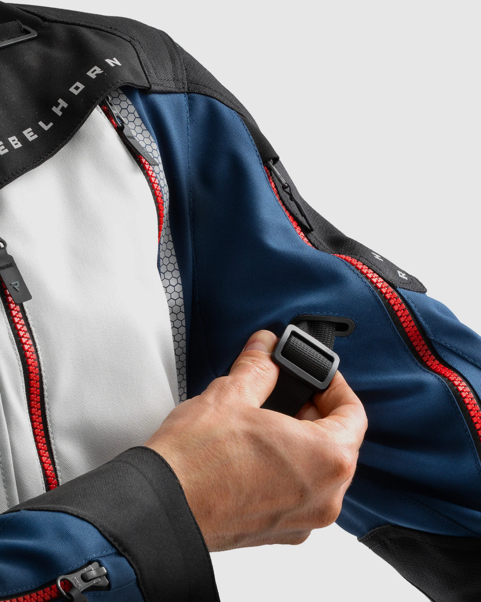 Hardy 3.0 Motorcycle Jacket Grey, Blue, Red - Image 10