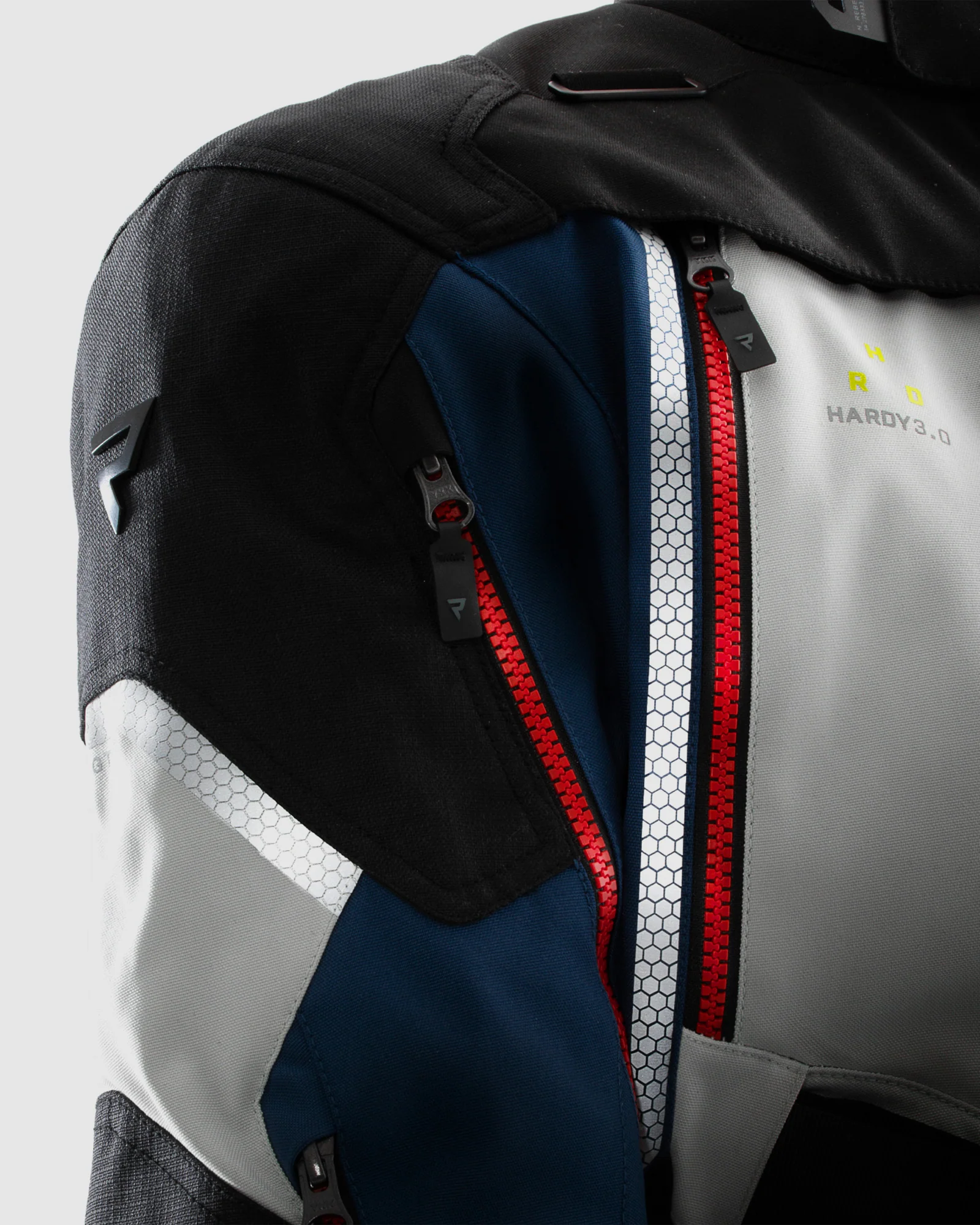 Hardy 3.0 Motorcycle Jacket Grey, Blue, Red - Image 16