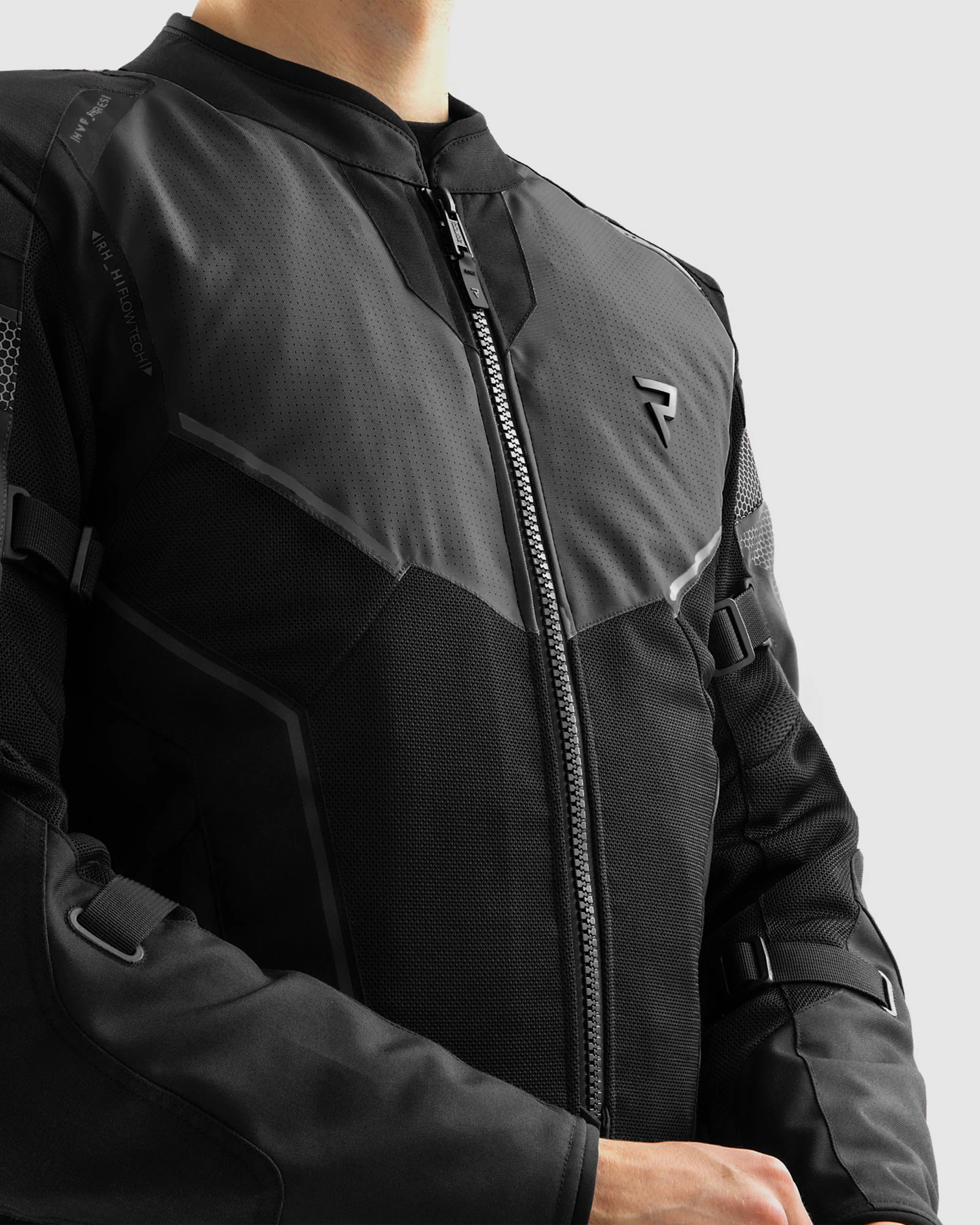 Hiflow V Motorcycle Jacket Black - Image 9